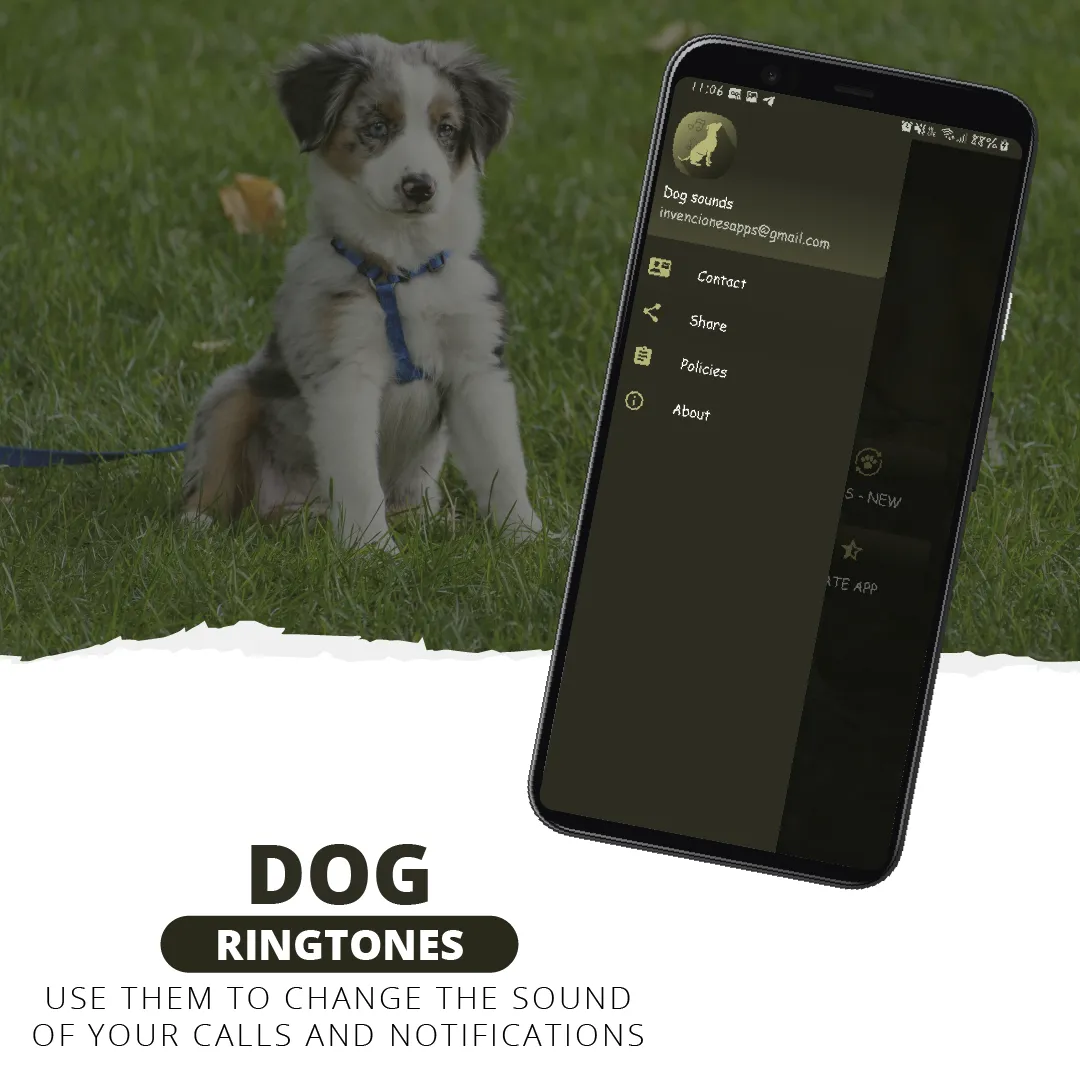 Dog ringtones, barking sounds | Indus Appstore | Screenshot