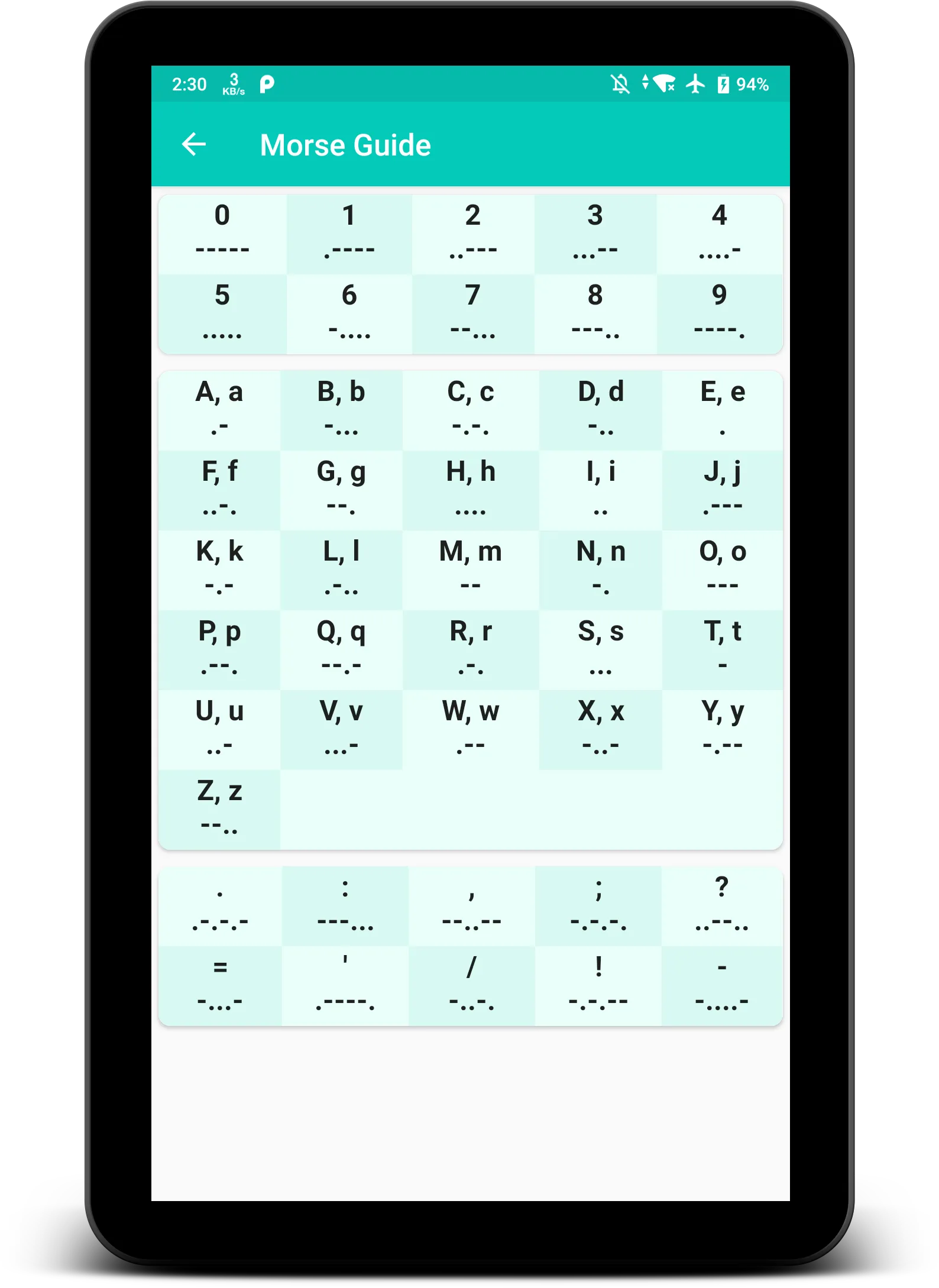 Morse Code | Indus Appstore | Screenshot