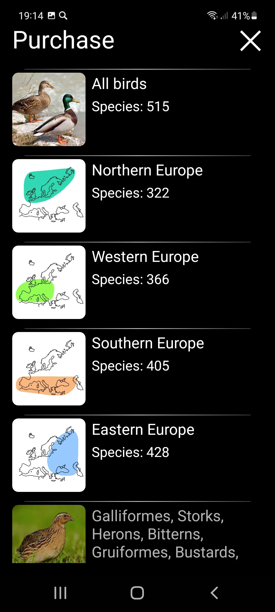 Birds of Europe Field Guide | Indus Appstore | Screenshot