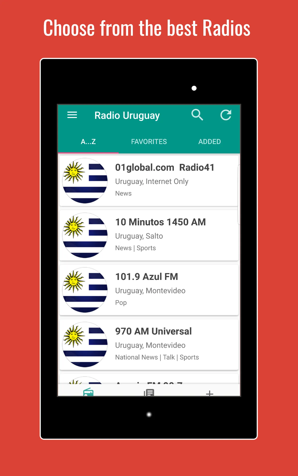 Uruguay Radio Stations | Indus Appstore | Screenshot