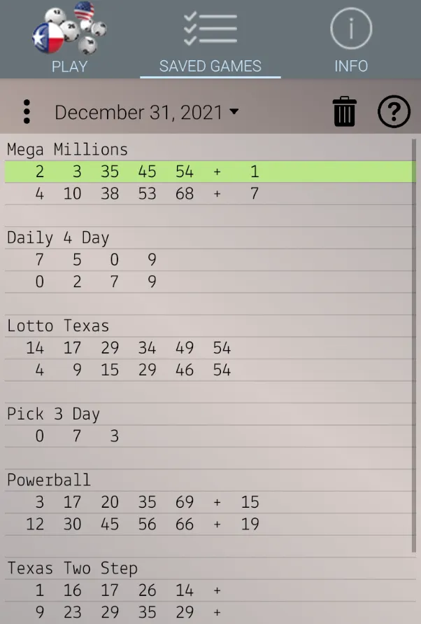 Texas Lottery: Algorithm | Indus Appstore | Screenshot