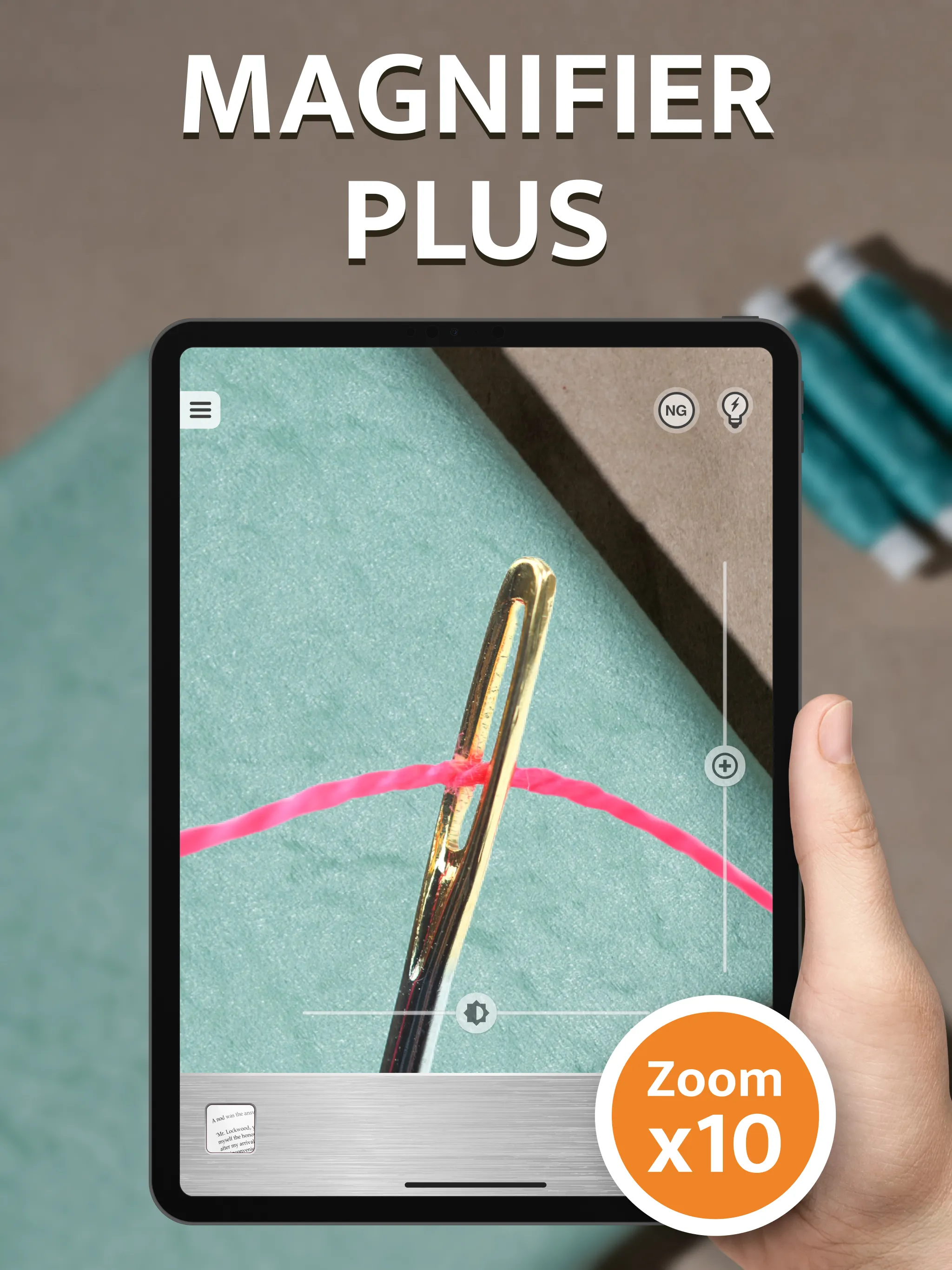 Magnifier Plus with Flashlight | Indus Appstore | Screenshot