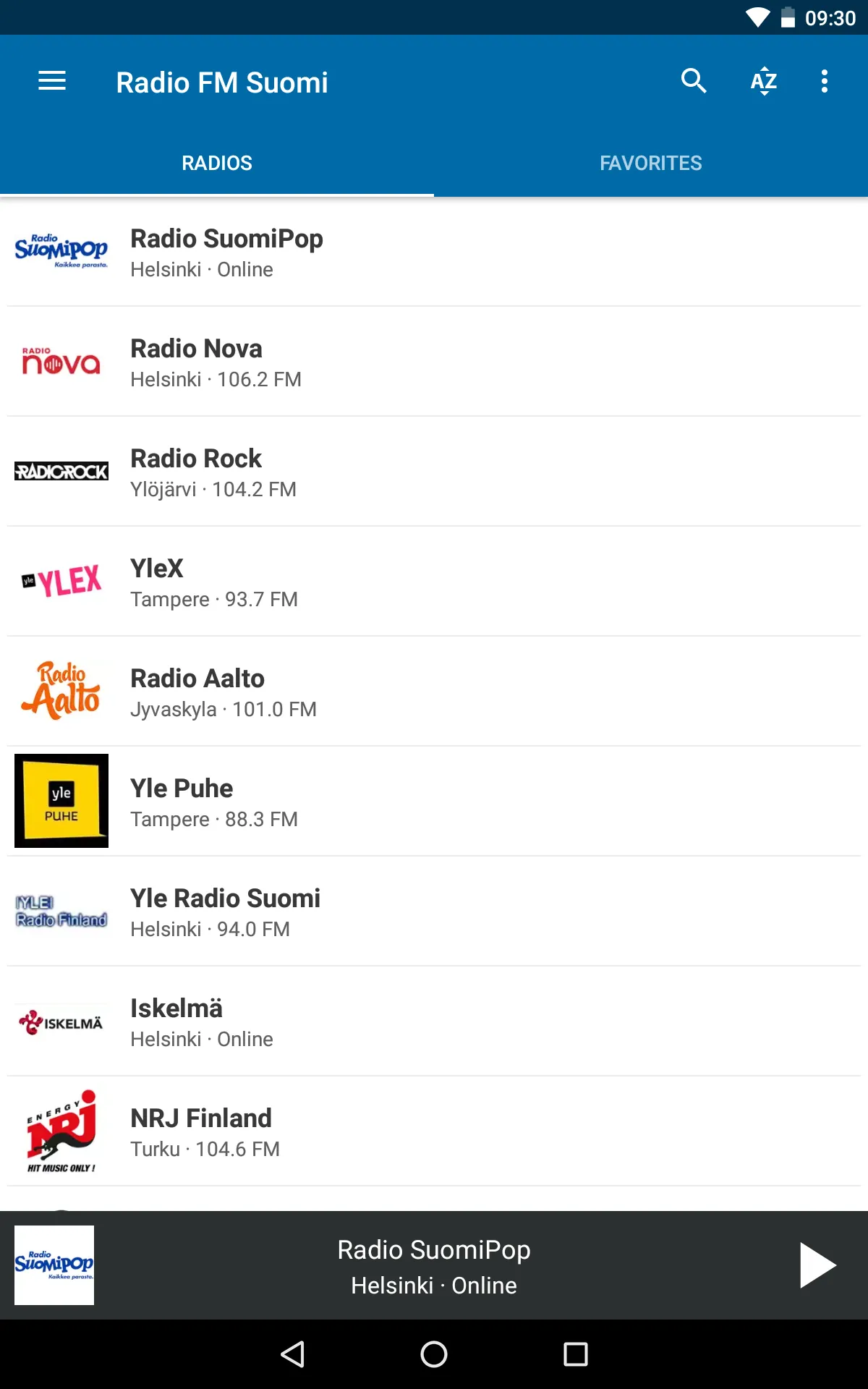 Radio Suomi (Finland) | Indus Appstore | Screenshot