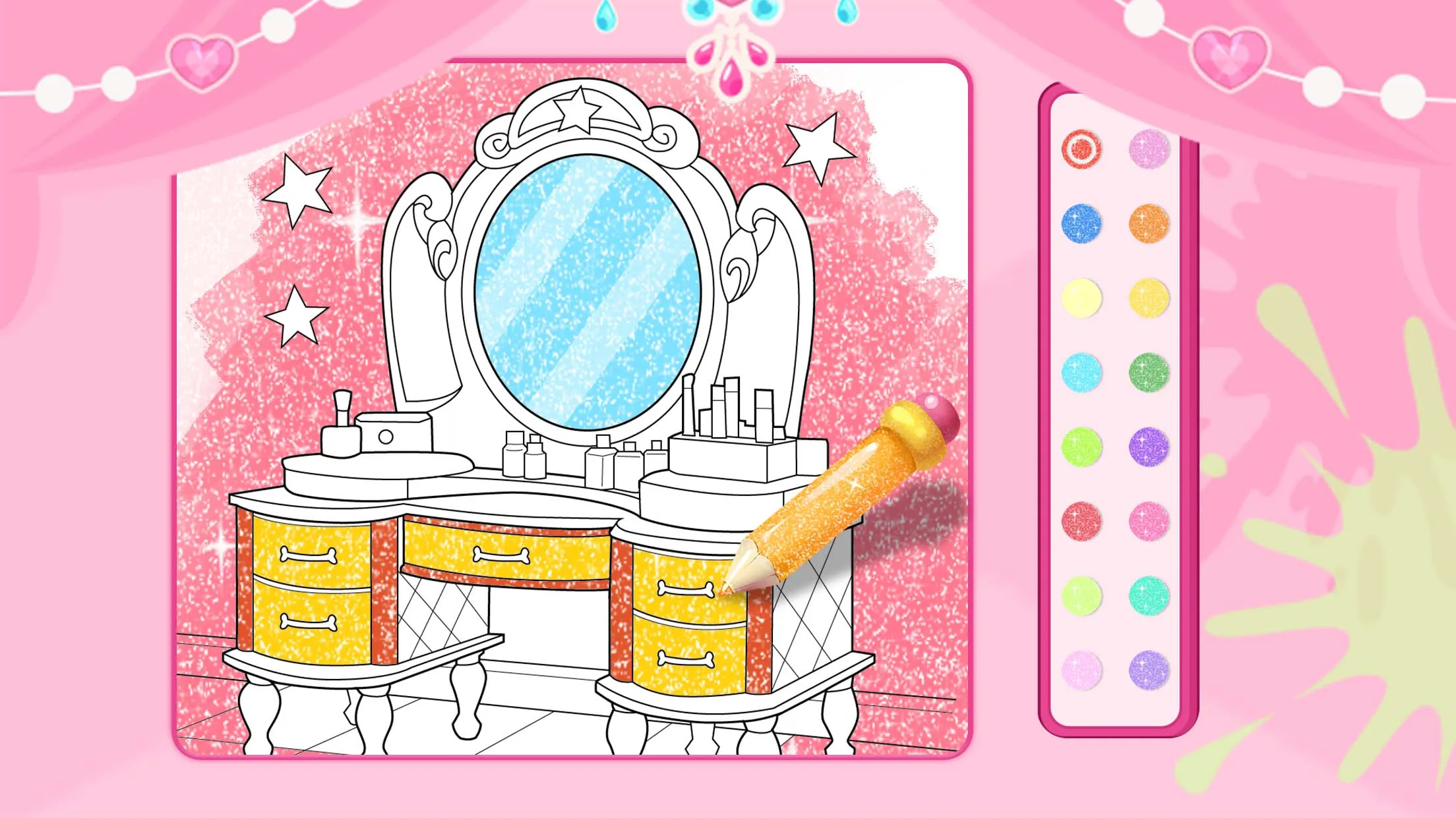 Glitter Beauty Color For Kids | Indus Appstore | Screenshot