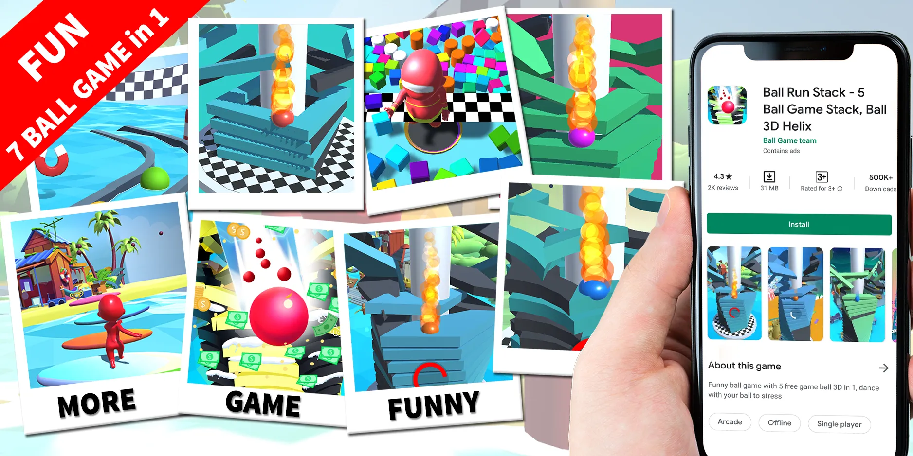 Ball Run Stack: Stack Ball 3D | Indus Appstore | Screenshot