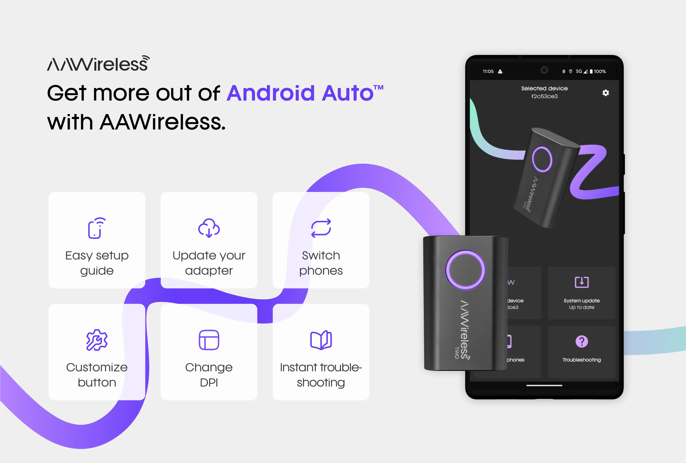 AAWireless for Android Auto™ | Indus Appstore | Screenshot