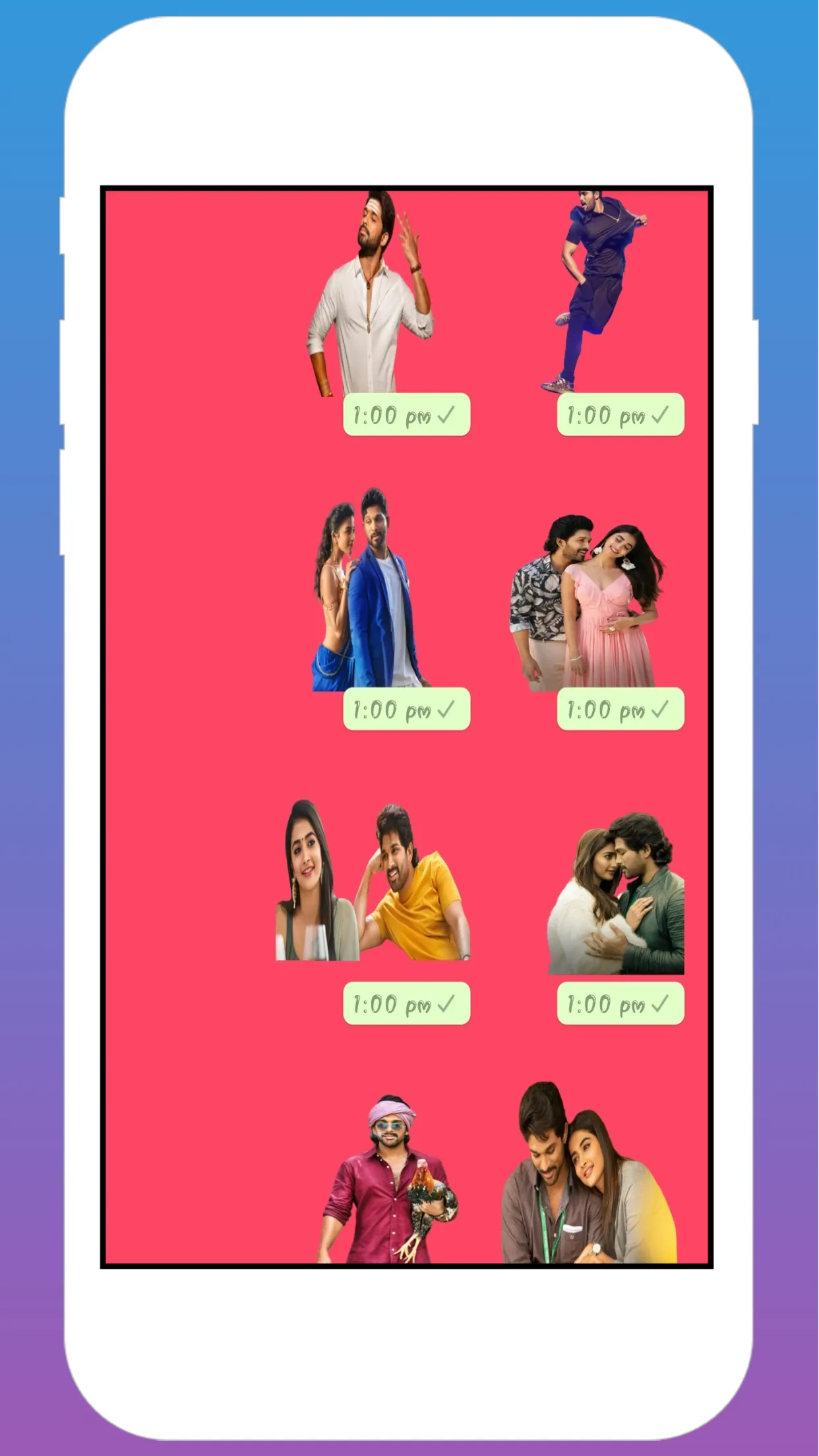 Allu Arjun Stickers | Indus Appstore | Screenshot