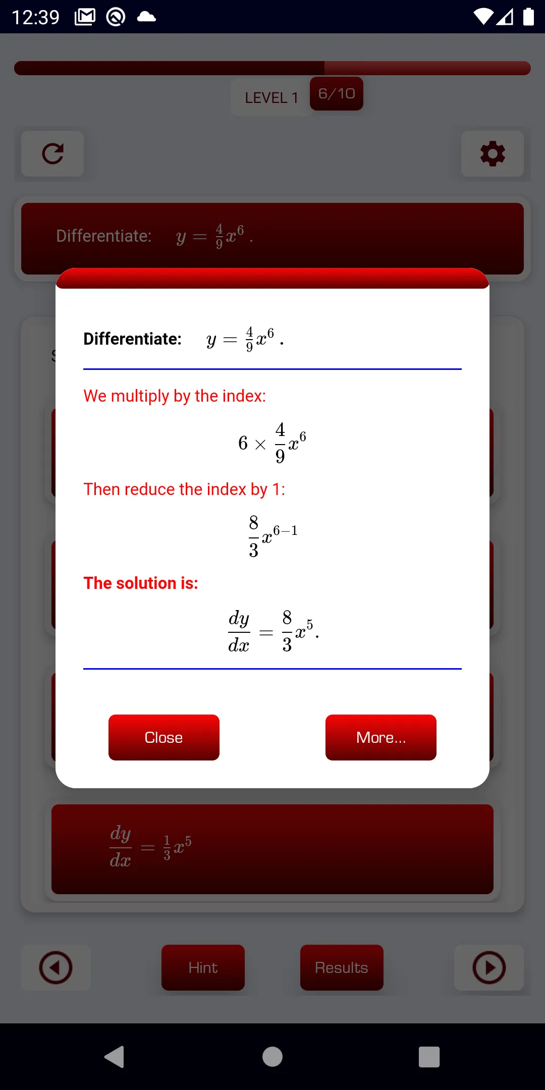 Differentiation-1 Pure Math | Indus Appstore | Screenshot