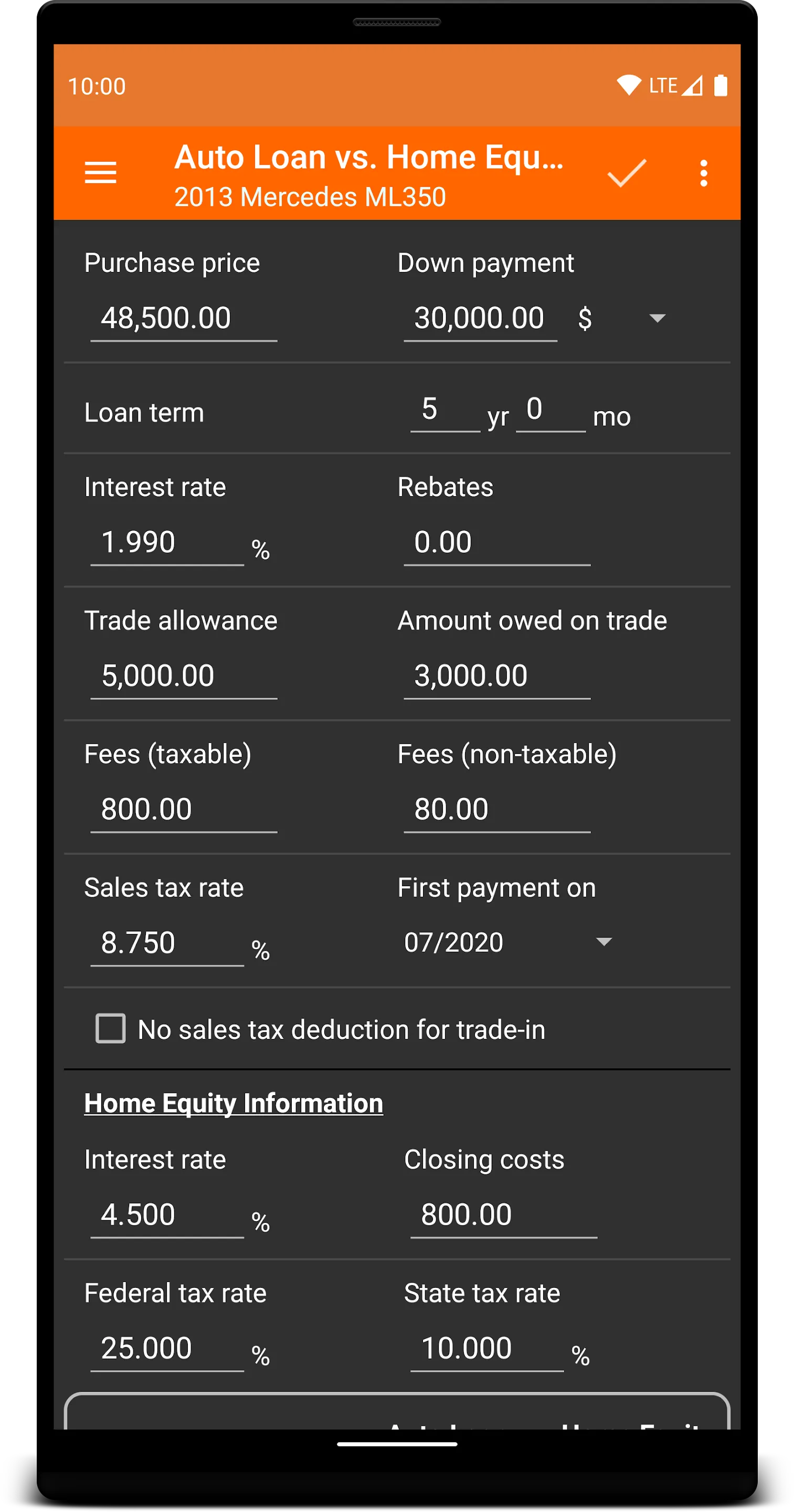 Auto Loan Calculator | Indus Appstore | Screenshot