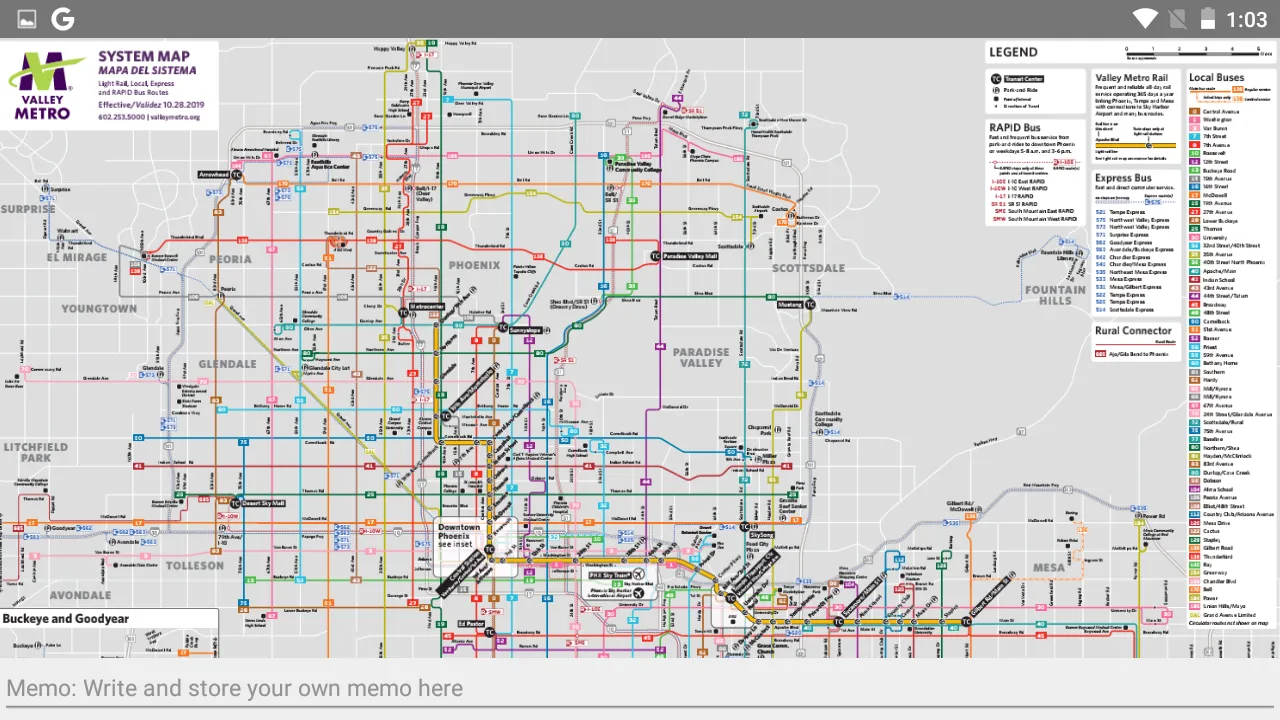 PHOENIX BUS AND RAIL MAP OFFLI | Indus Appstore | Screenshot