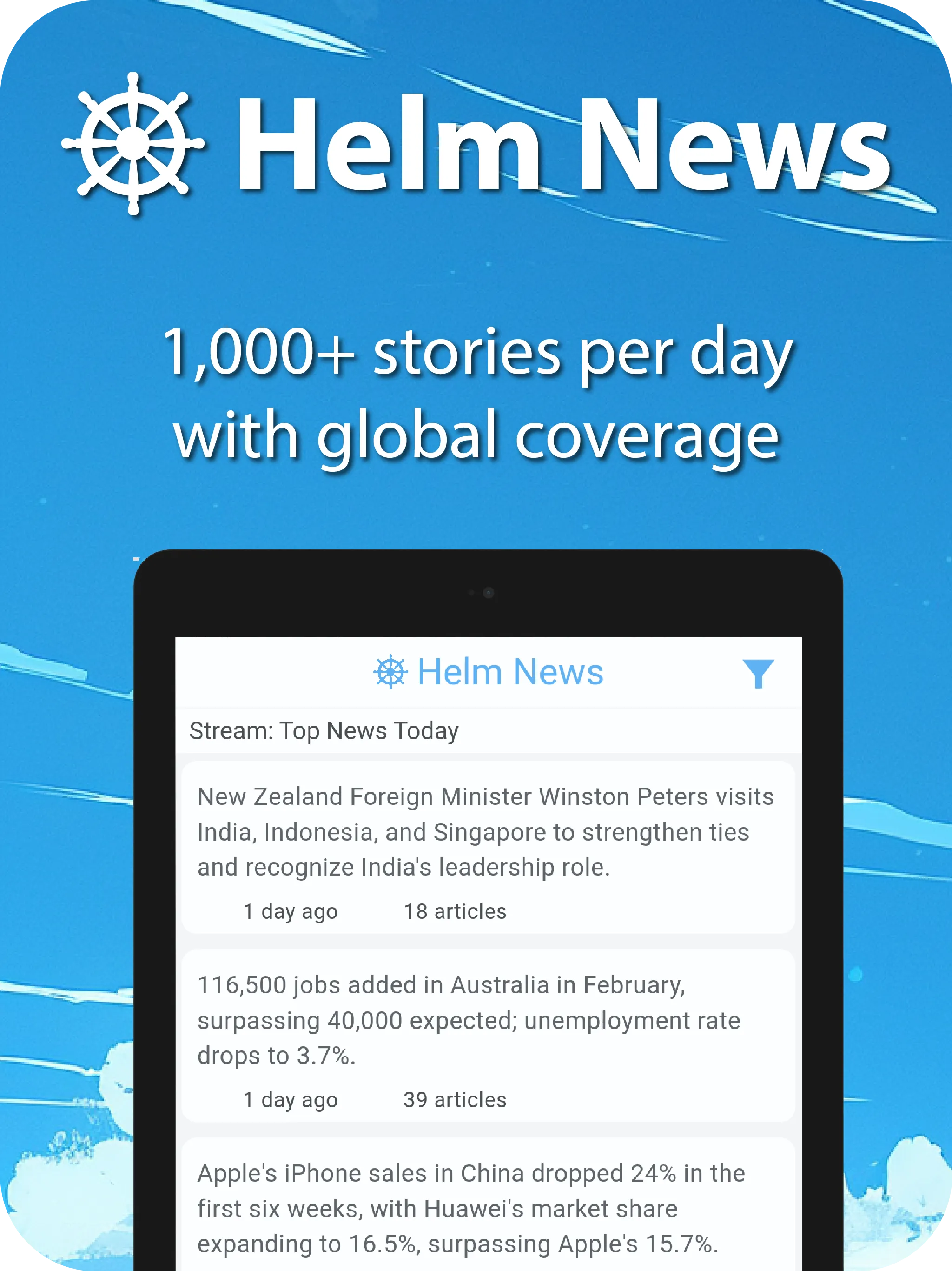 Helm News: Calm, Clear Facts | Indus Appstore | Screenshot