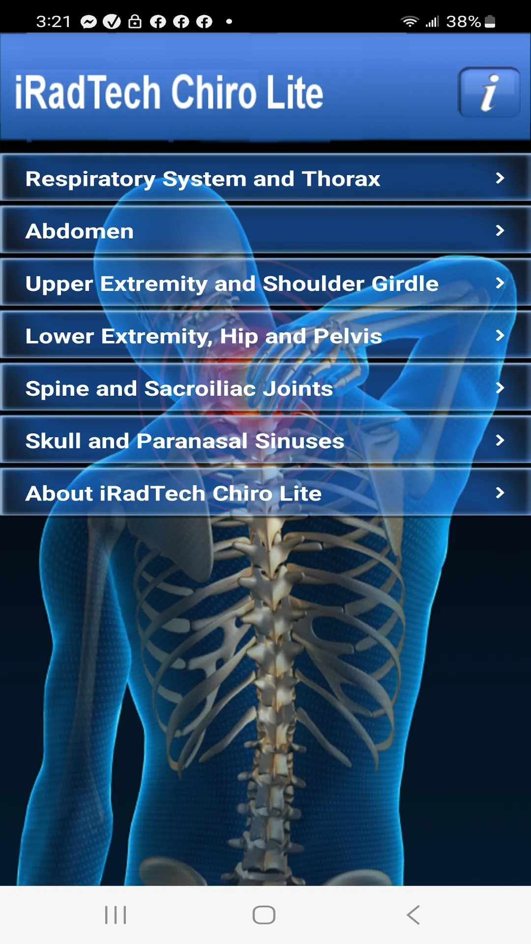 iRadTech Chiro Lite | Indus Appstore | Screenshot