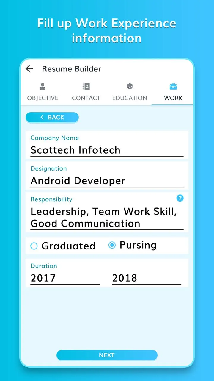 CV: Professional Resume Maker | Indus Appstore | Screenshot