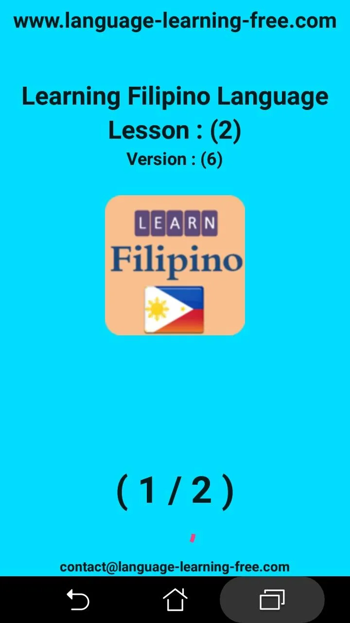 Learning Filipino language | Indus Appstore | Screenshot