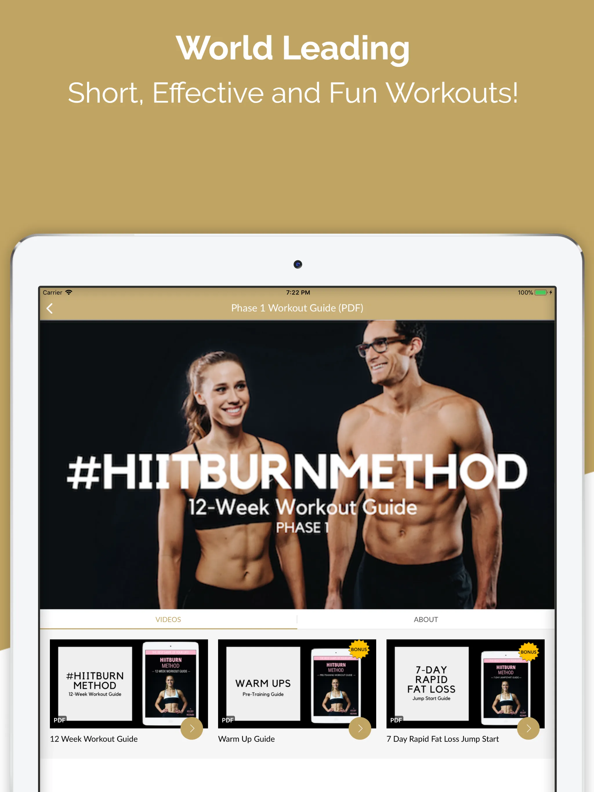 HIITBURN: Workouts From Home | Indus Appstore | Screenshot