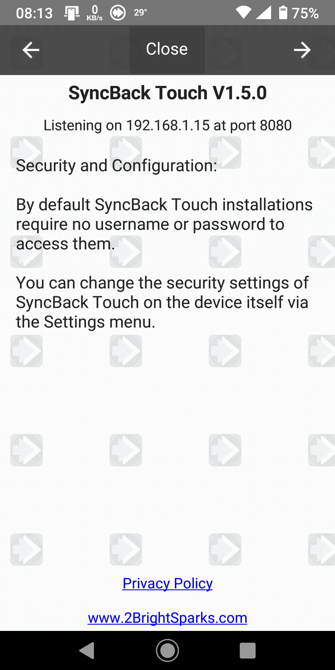 SyncBack Touch | Indus Appstore | Screenshot