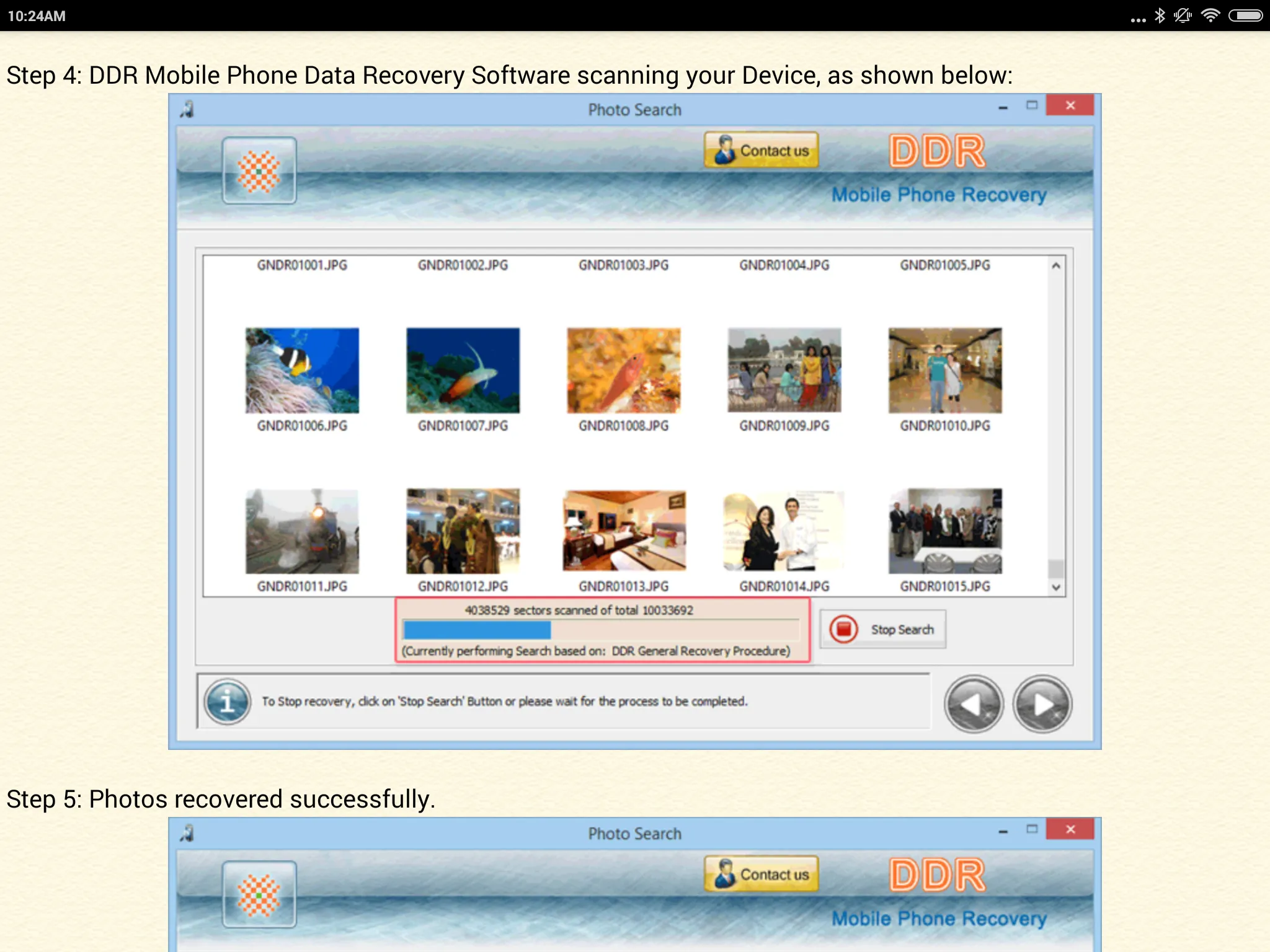 Mobile Phone Recovery Help | Indus Appstore | Screenshot