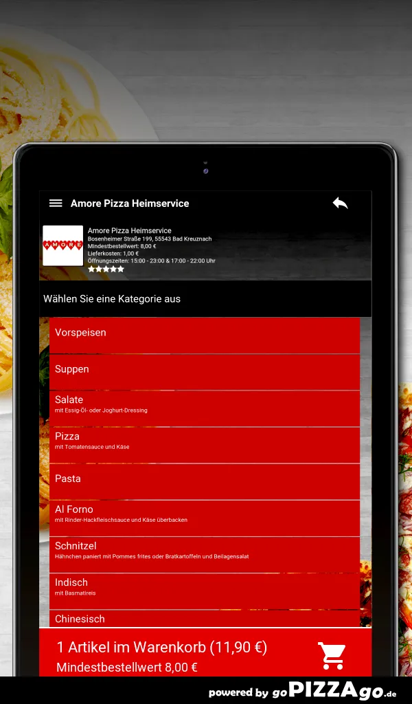 Amore Pizza Heimservice Bad Kr | Indus Appstore | Screenshot