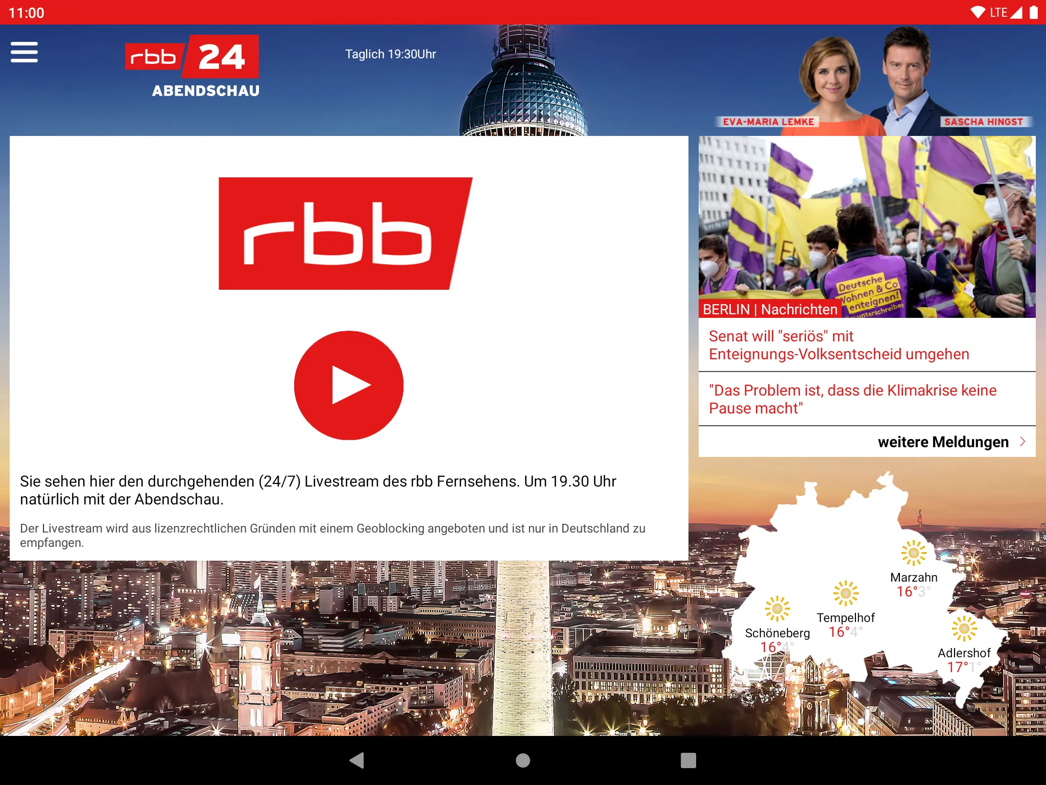 rbb24 Abendschau | Indus Appstore | Screenshot