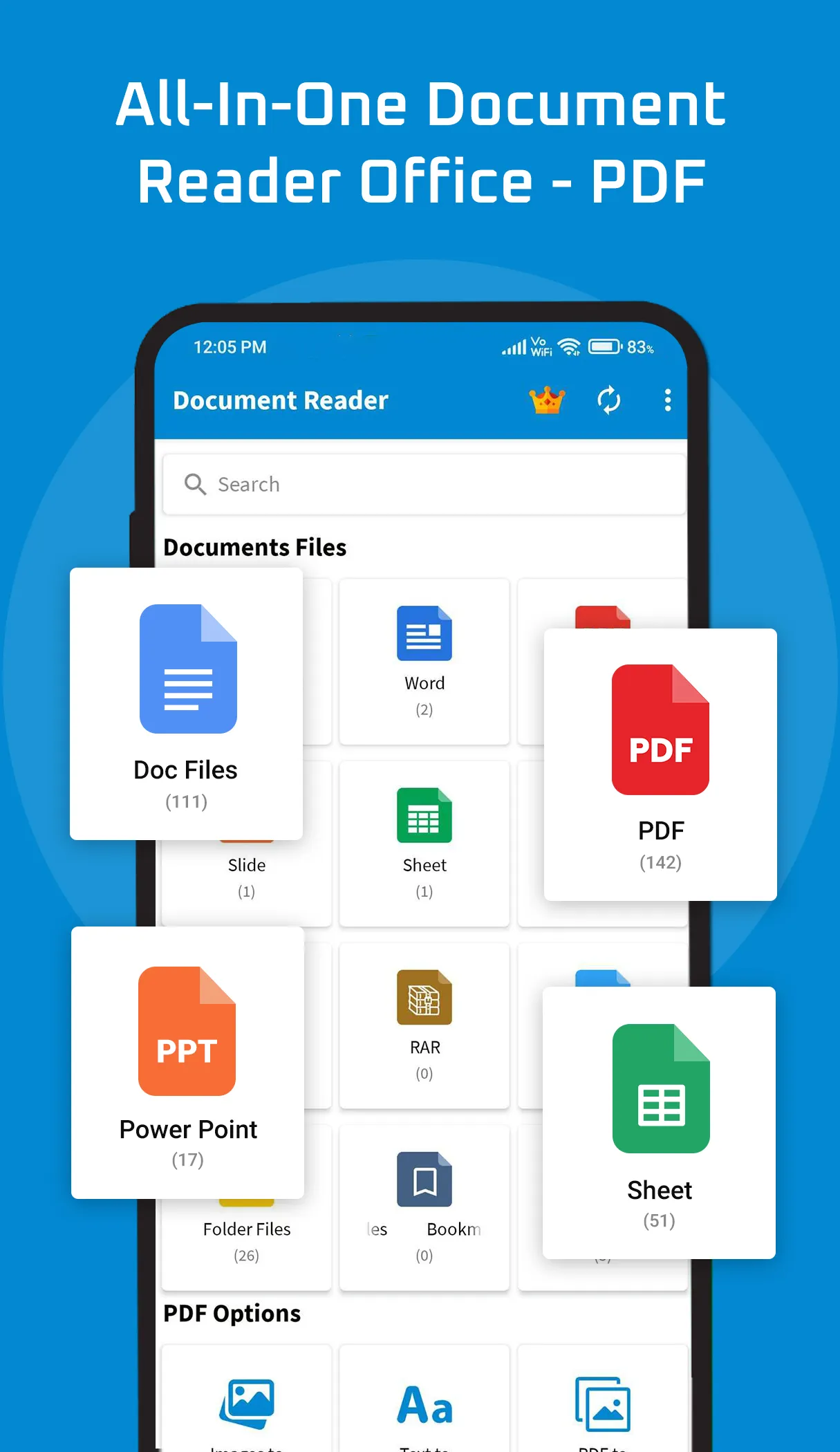 Document Reader: PDF, DOC, PPT | Indus Appstore | Screenshot