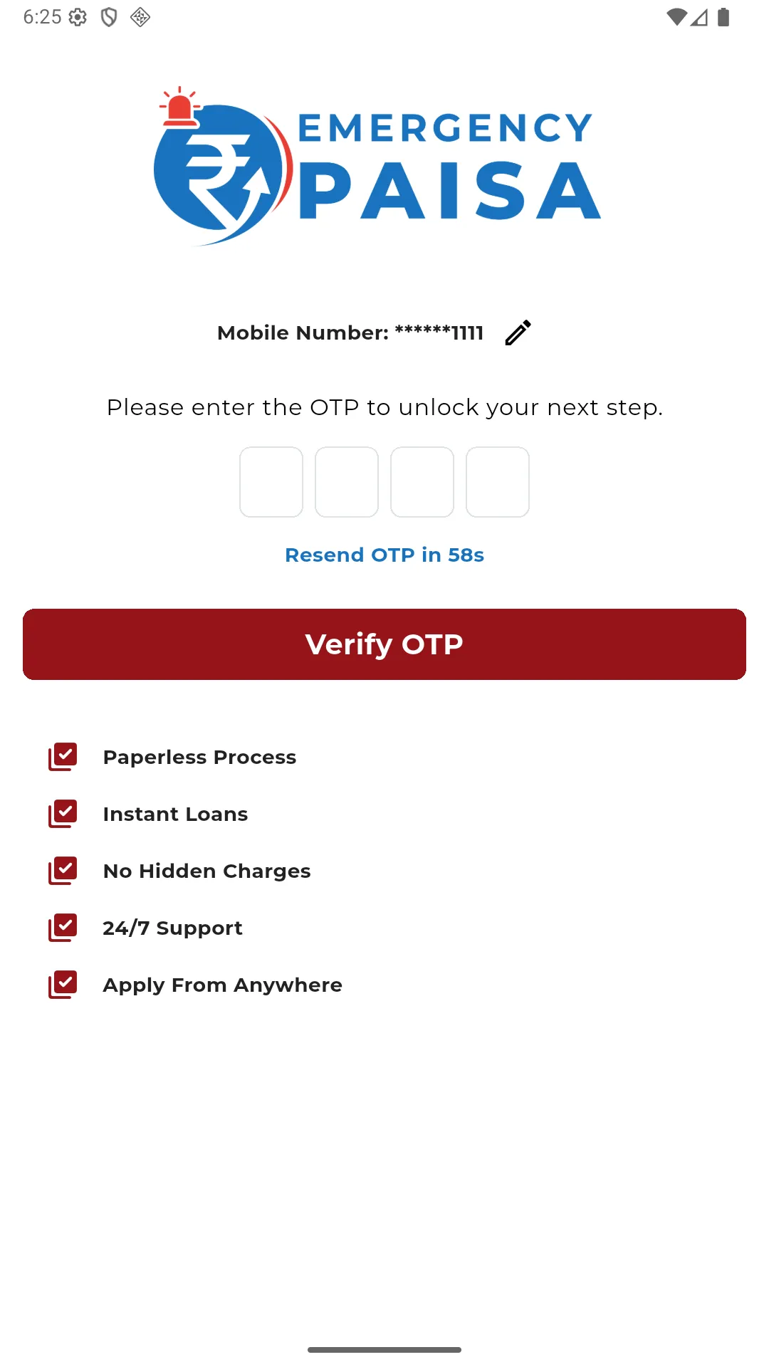 EmergencyPaisa:QuickLoanApp | Indus Appstore | Screenshot