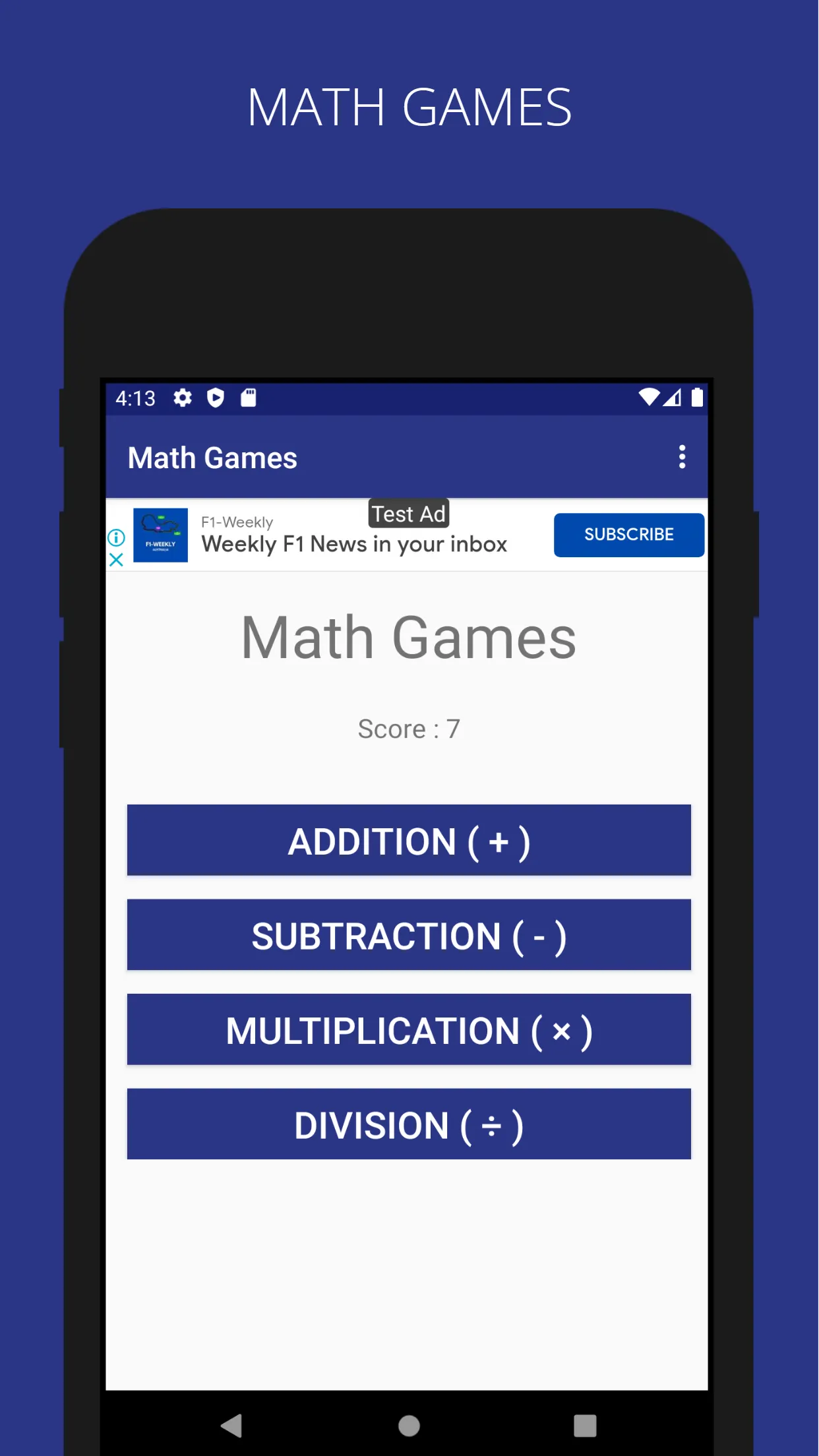 Math Games | Indus Appstore | Screenshot