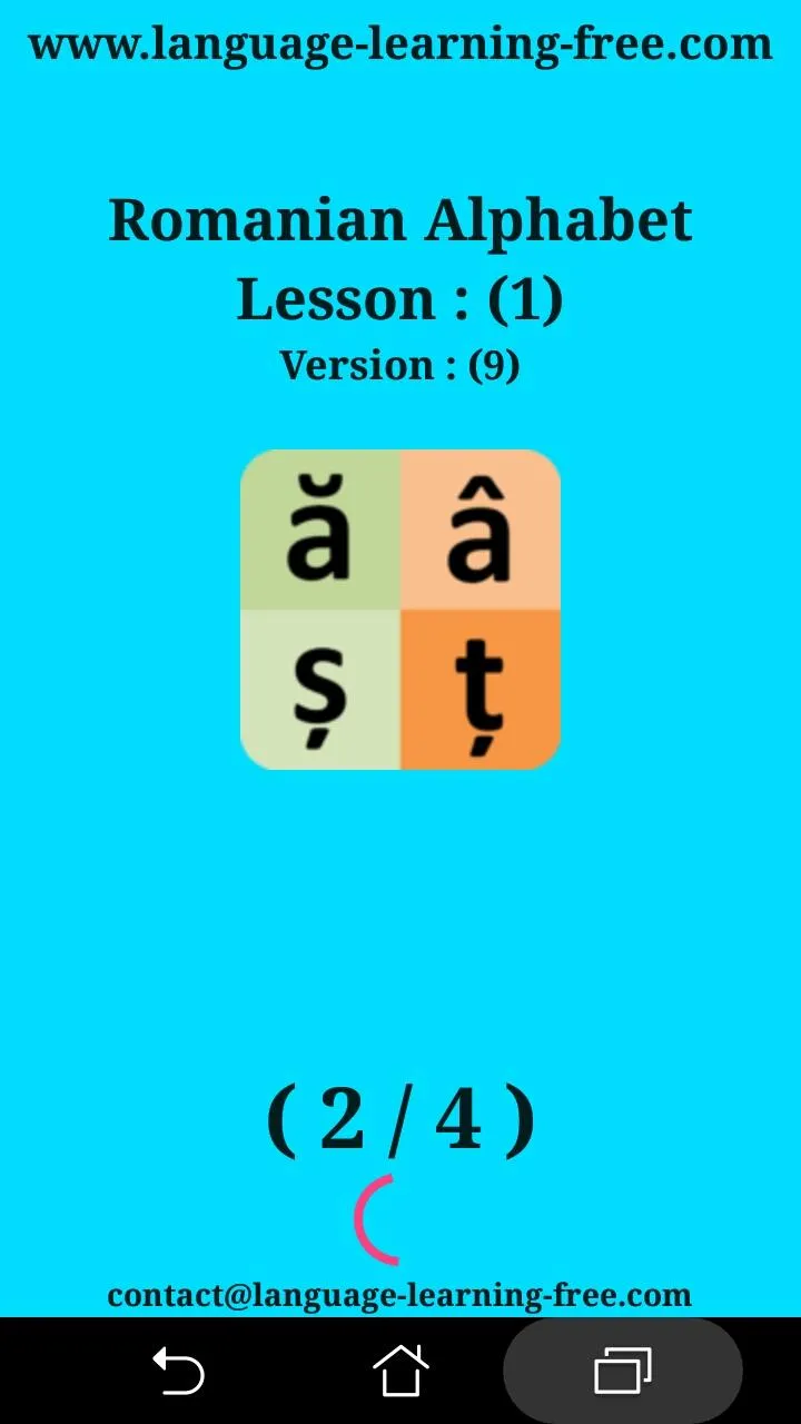 Romanian Alphabet for students | Indus Appstore | Screenshot