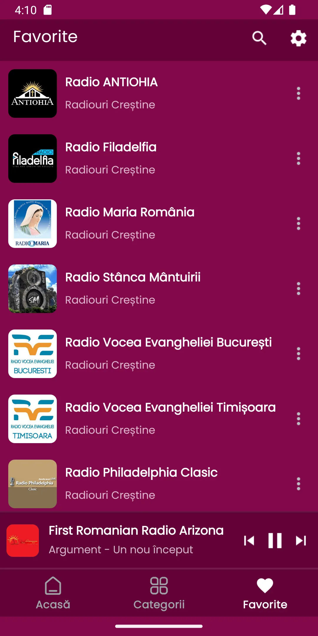 Radiouri Creștine | Indus Appstore | Screenshot