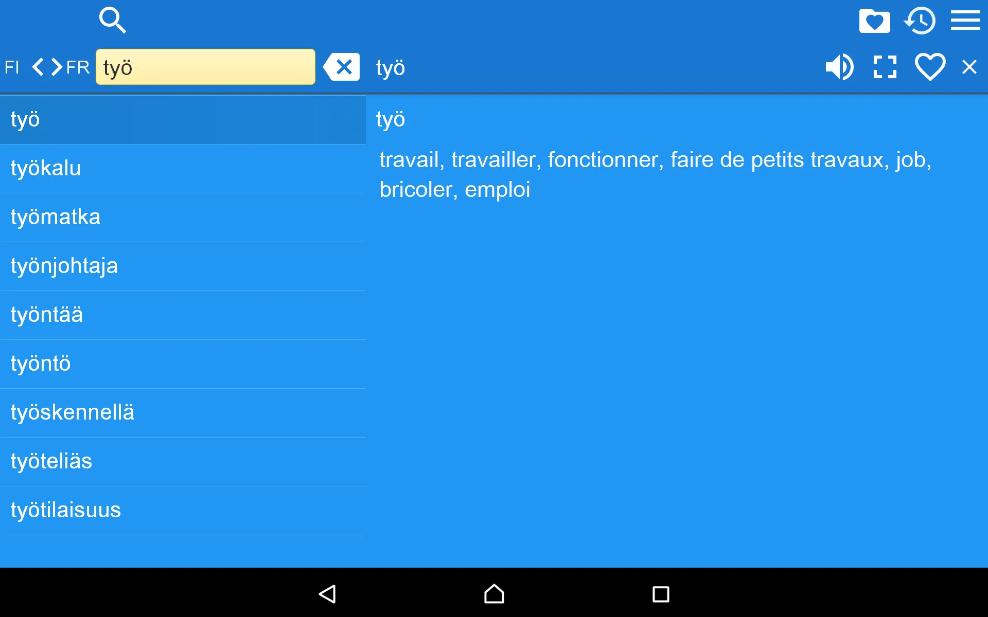 Finnish French Dictionary | Indus Appstore | Screenshot