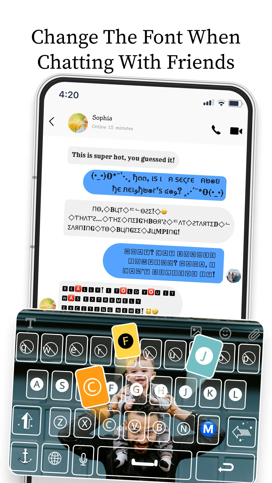 Font Keyboard: Text Fonts+ | Indus Appstore | Screenshot