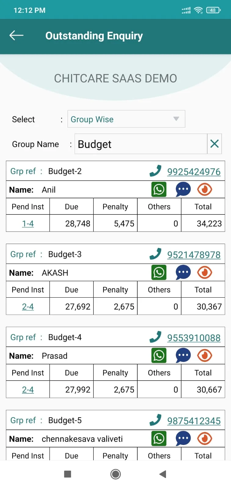 Chitcare SAAS | Indus Appstore | Screenshot