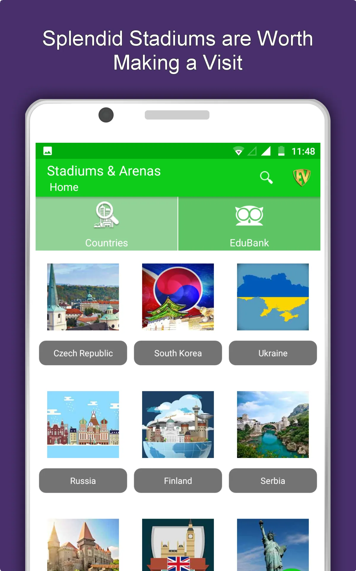 World Famous Stadiums Travel & | Indus Appstore | Screenshot