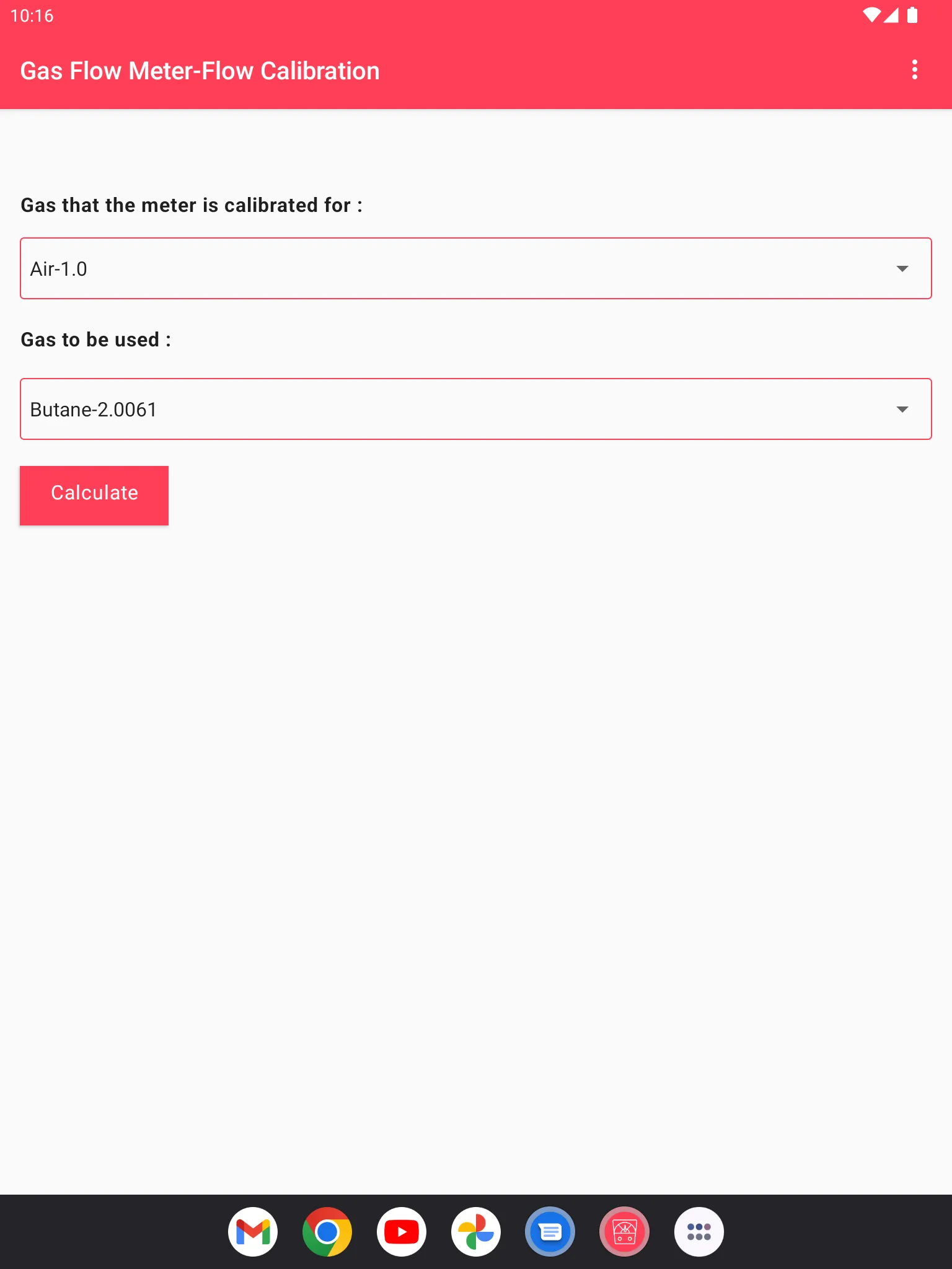 Gas Flow Meter - Calibration | Indus Appstore | Screenshot