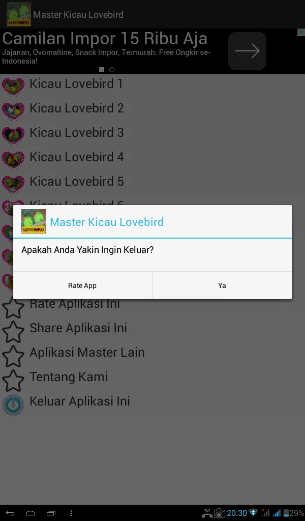 Master Kicau Lovebird | Indus Appstore | Screenshot