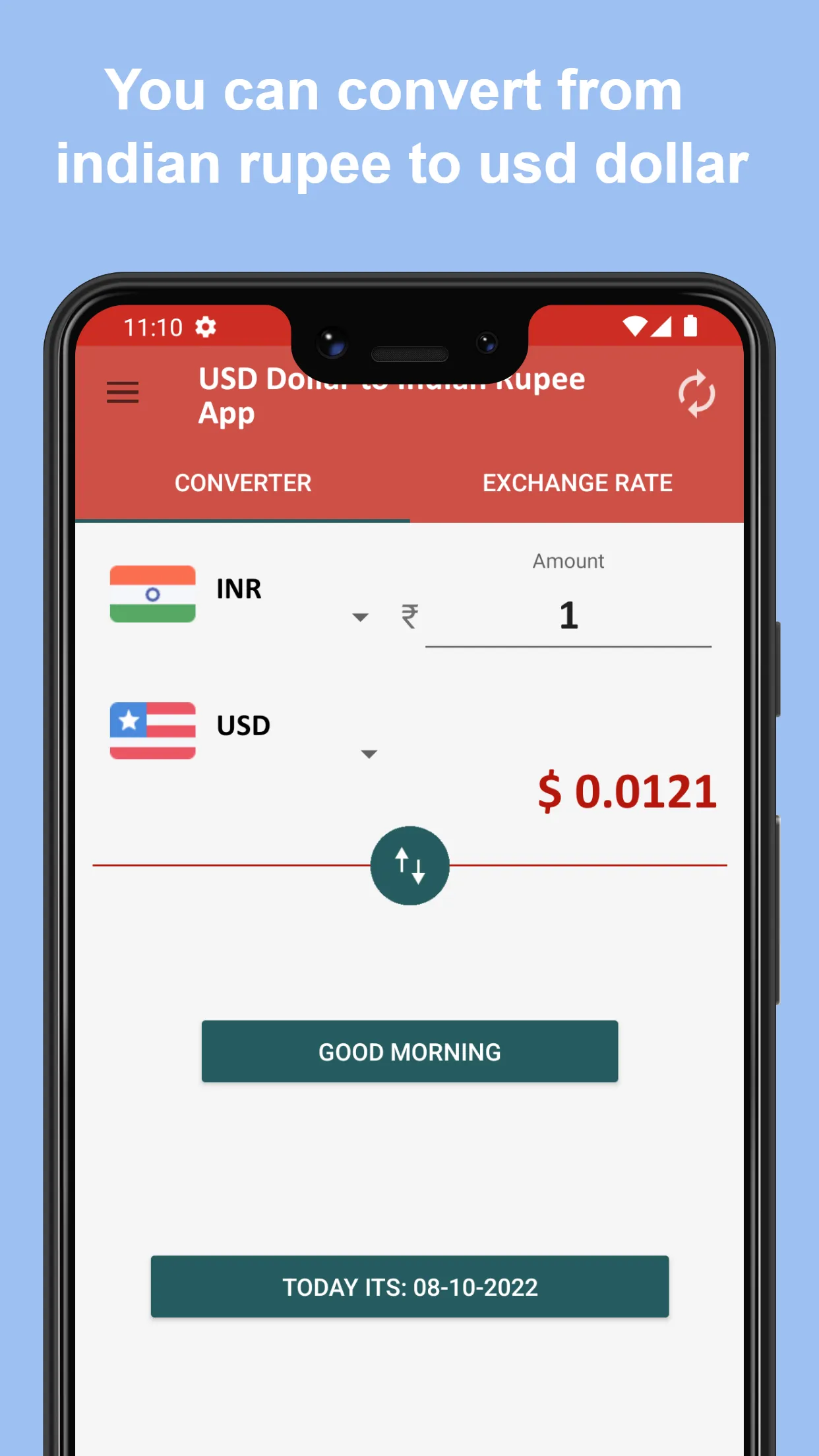 USD Dollar to Indian Rupee App | Indus Appstore | Screenshot