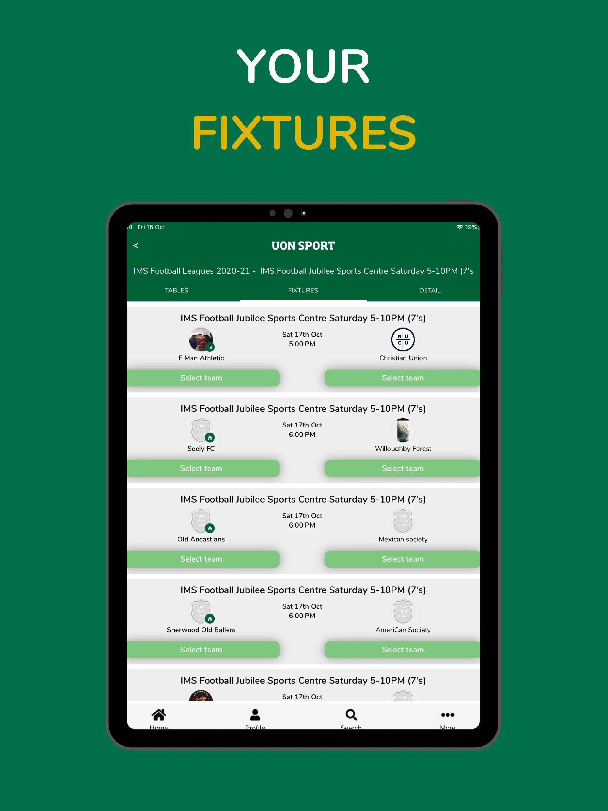 UoN Intramural Sport | Indus Appstore | Screenshot