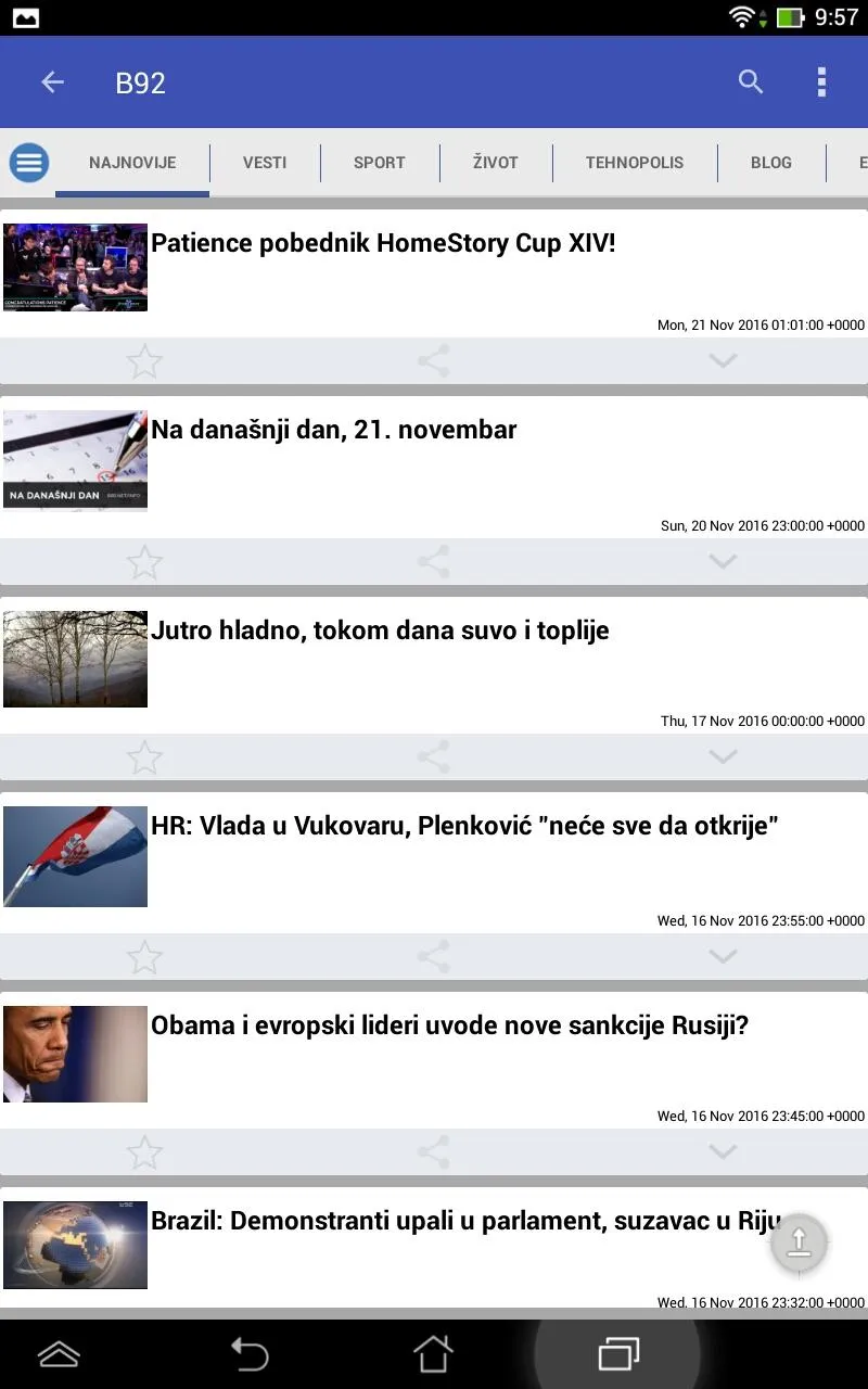 Najnovije Vesti | Indus Appstore | Screenshot