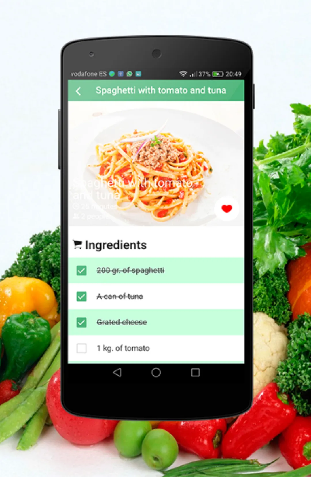 Italian Spaghetti Recipes | Indus Appstore | Screenshot