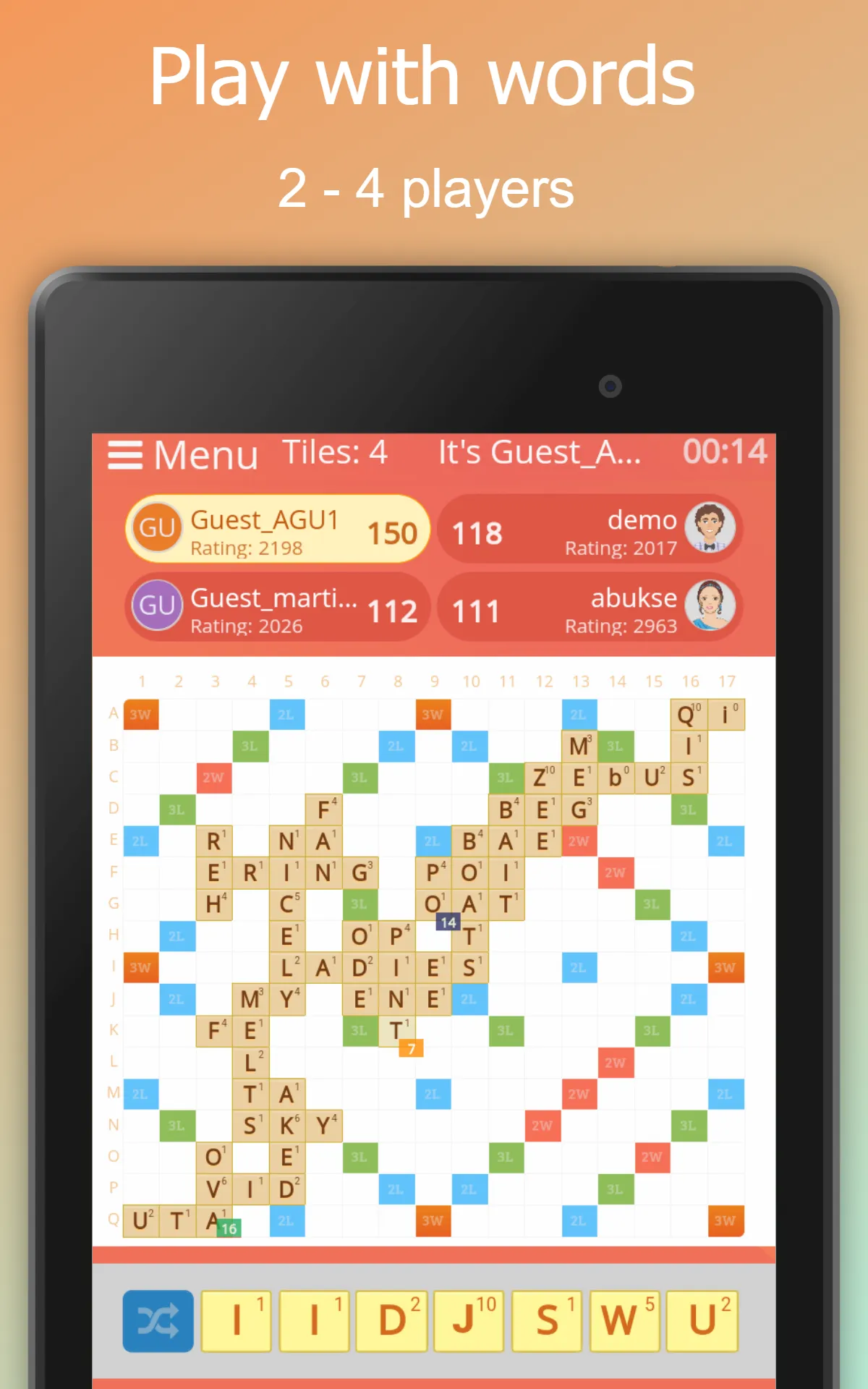 Rackword - Online word game | Indus Appstore | Screenshot