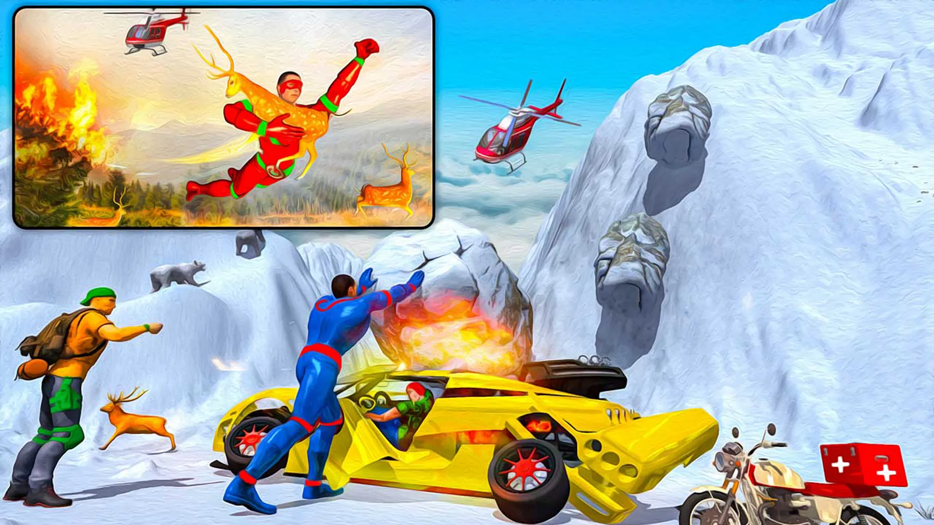 Flying Robot Games: Super Hero | Indus Appstore | Screenshot