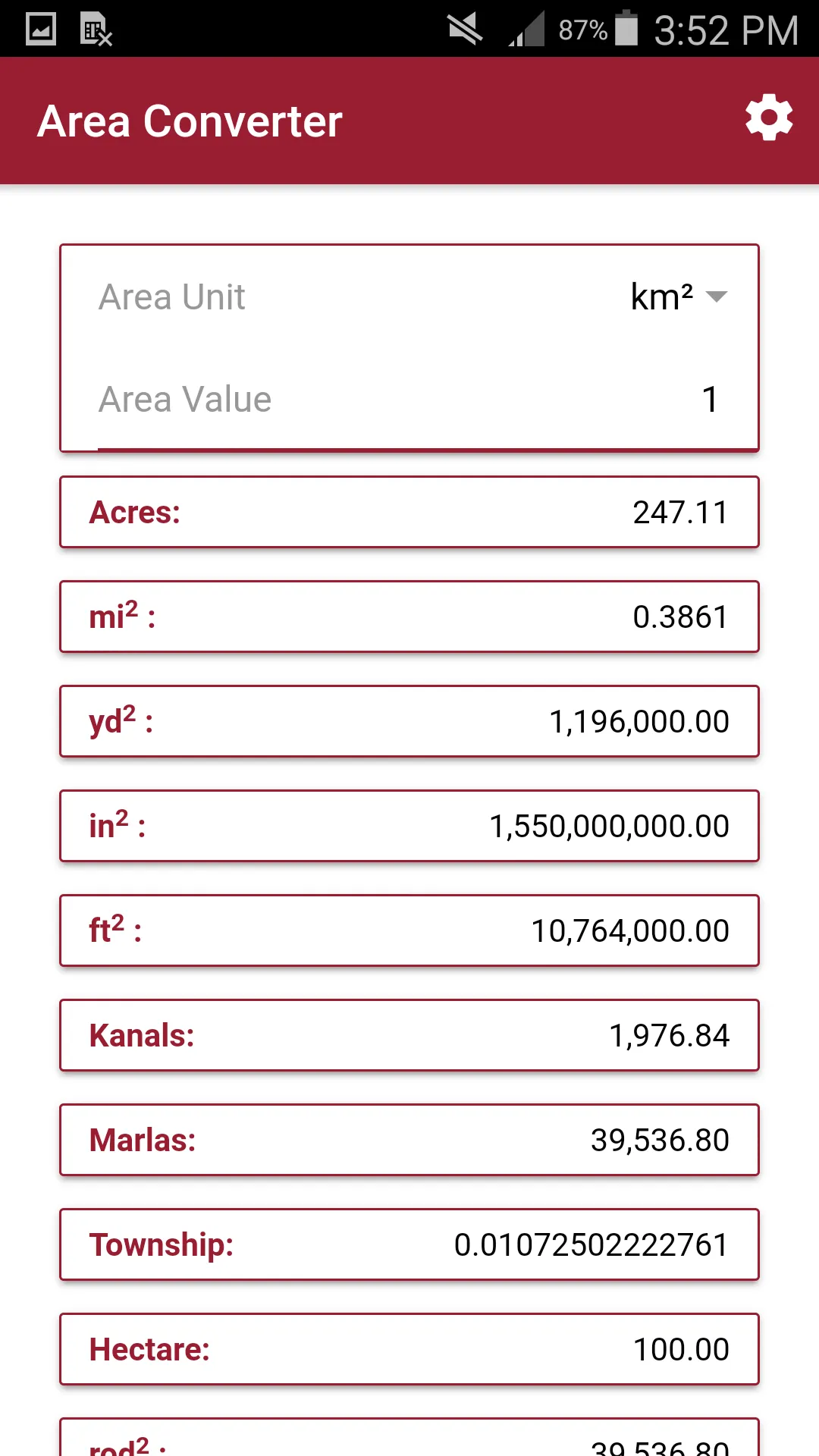 Area Converter - sqft to m2 | Indus Appstore | Screenshot