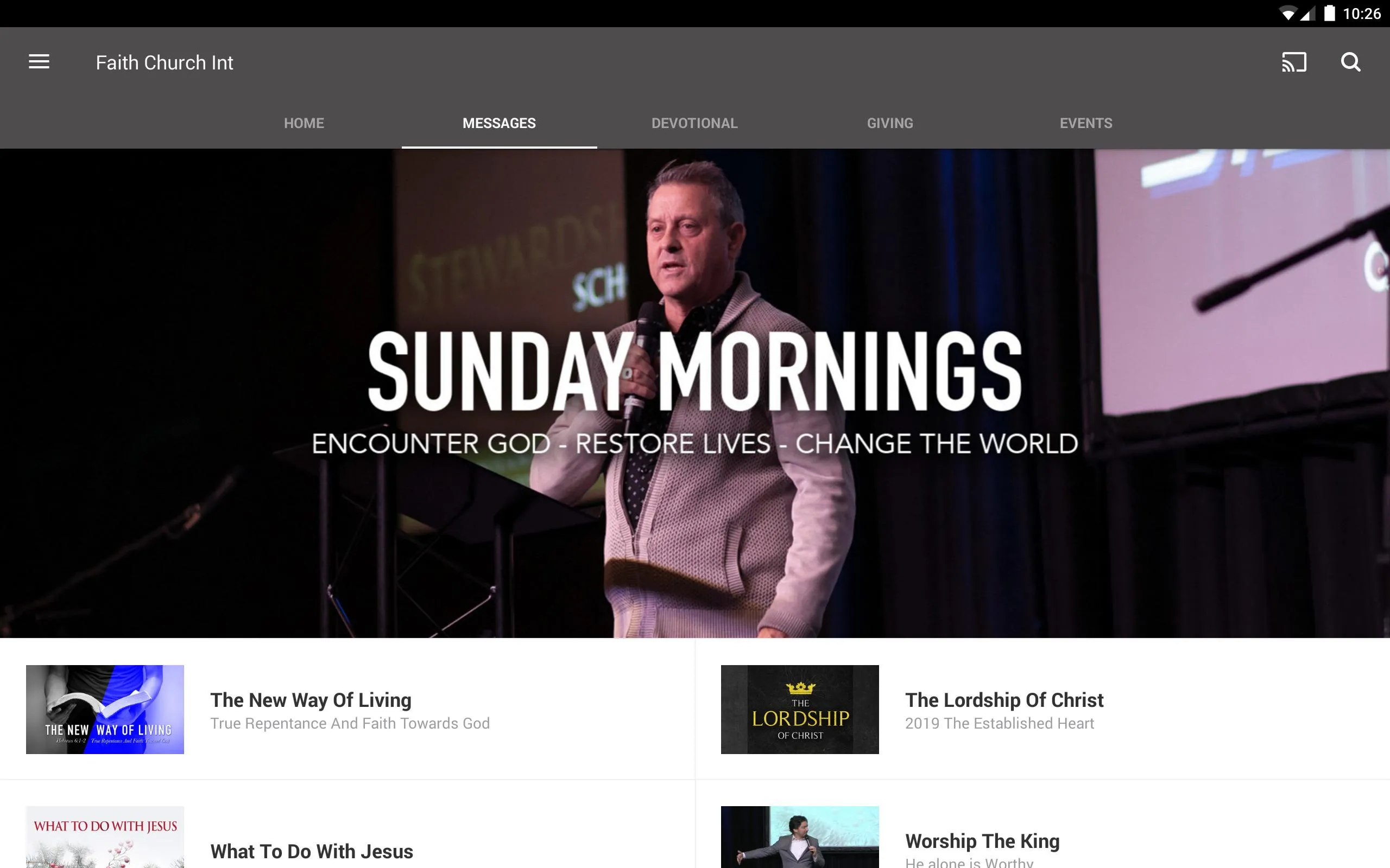 Faith Church Int | Indus Appstore | Screenshot