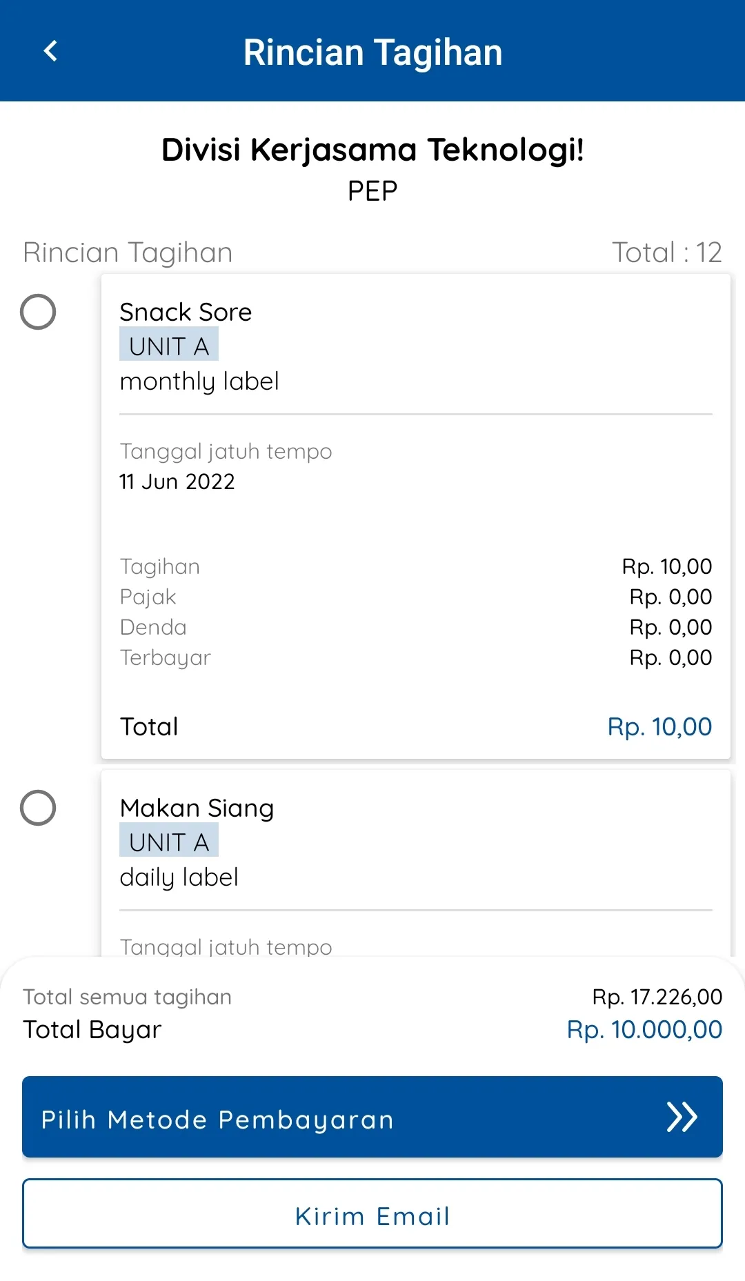 BRI Smart Billing | Indus Appstore | Screenshot