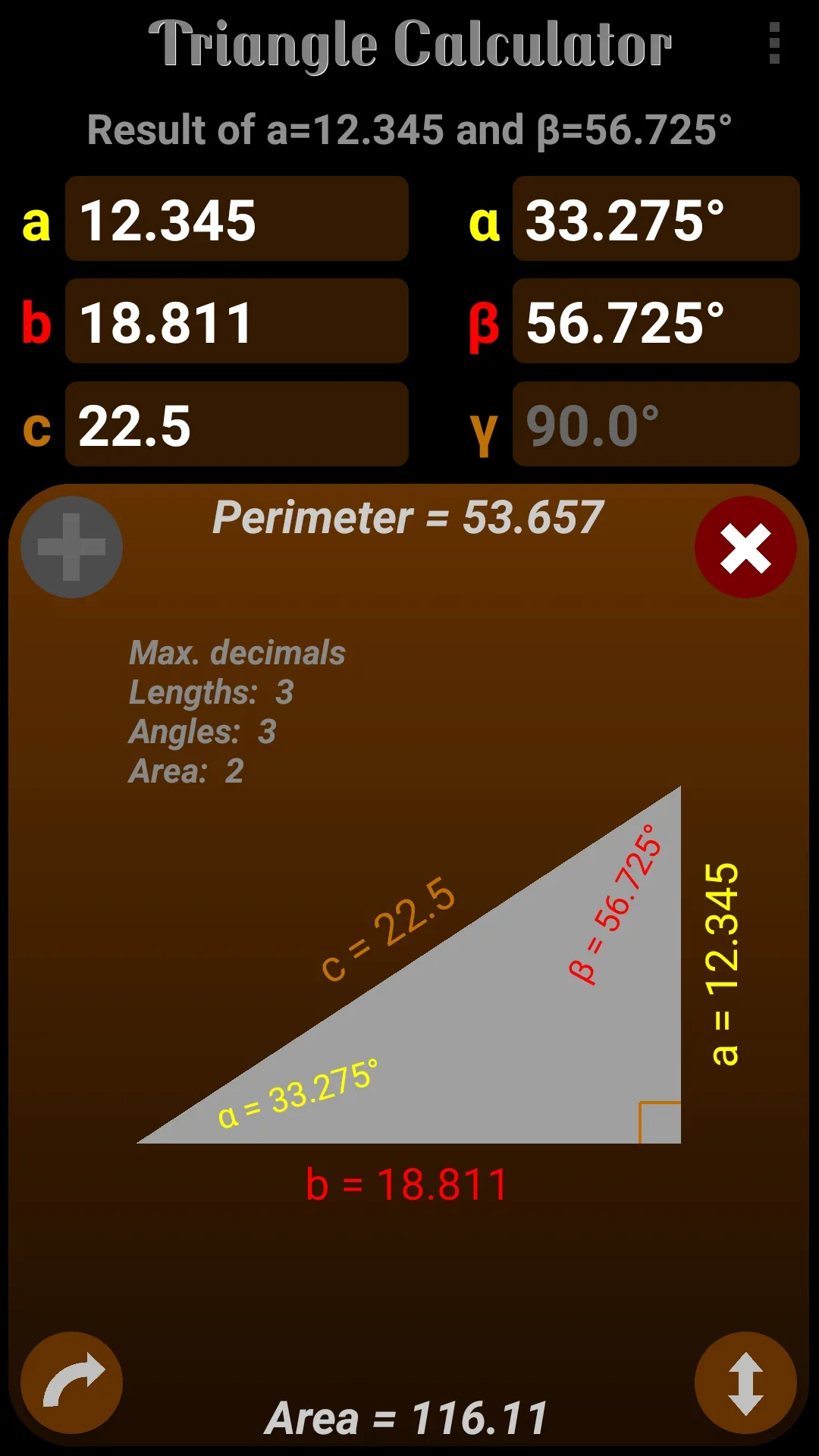 Triangle Calculator | Indus Appstore | Screenshot