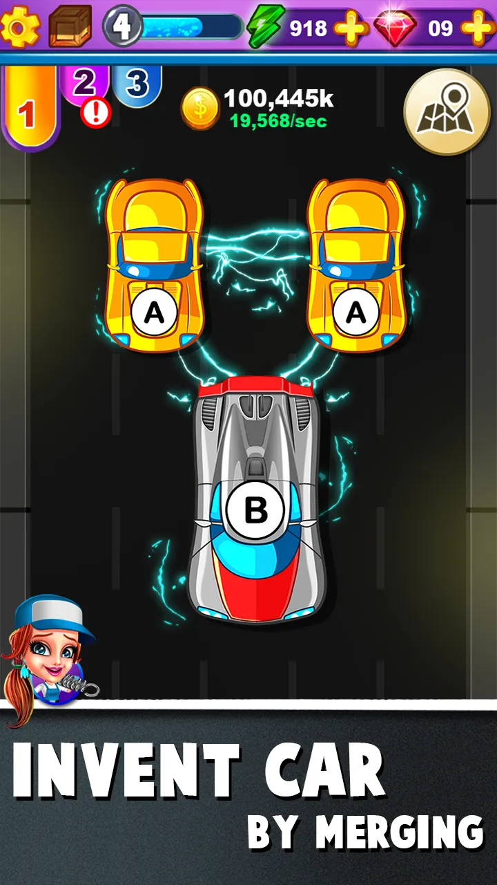 Merge Car - Idle Tap Games | Indus Appstore | Screenshot