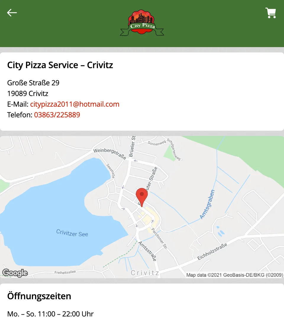 City PizzaService Crivitz | Indus Appstore | Screenshot