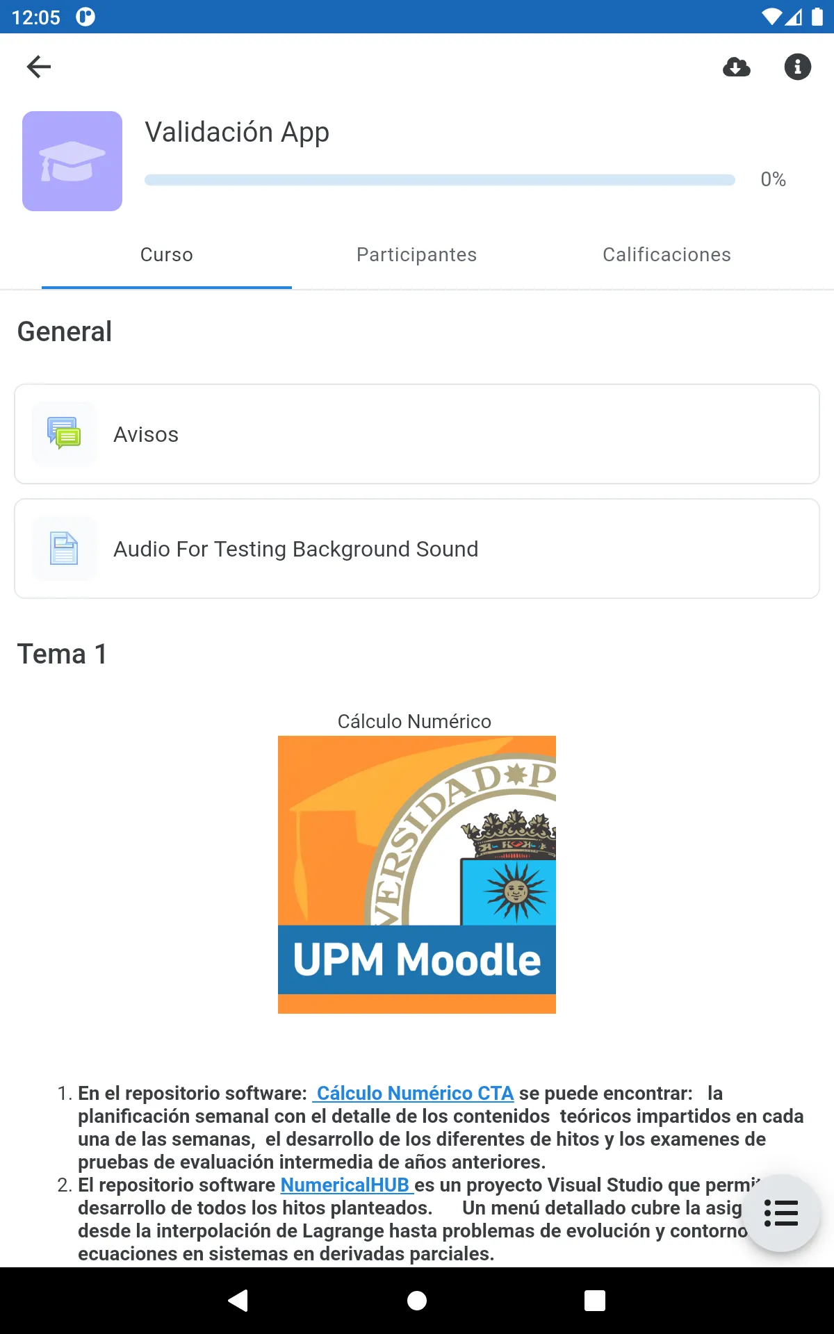 UPM Moodle | Indus Appstore | Screenshot
