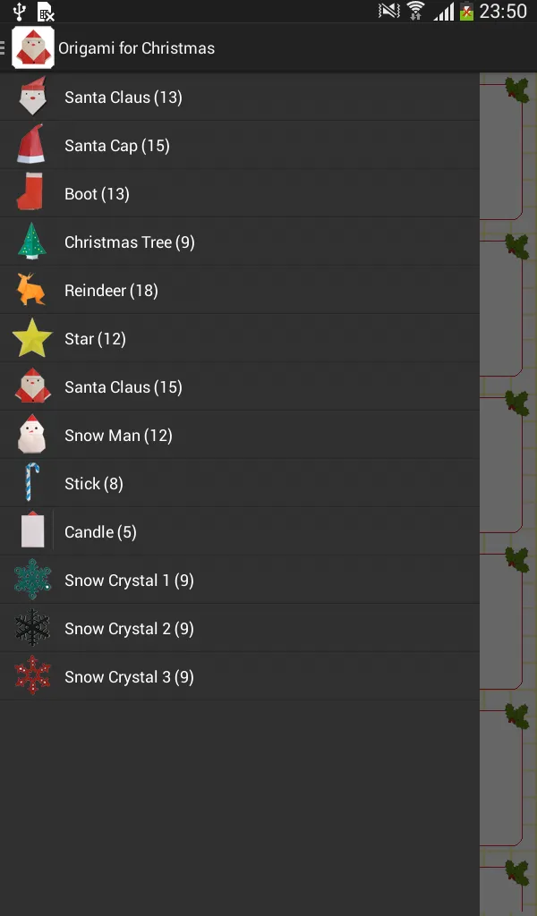 Origami for Christmas | Indus Appstore | Screenshot