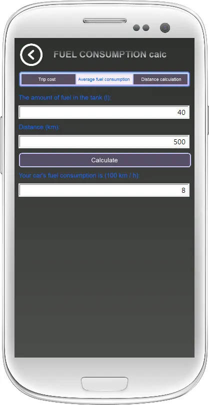 Fuel calculation | Indus Appstore | Screenshot