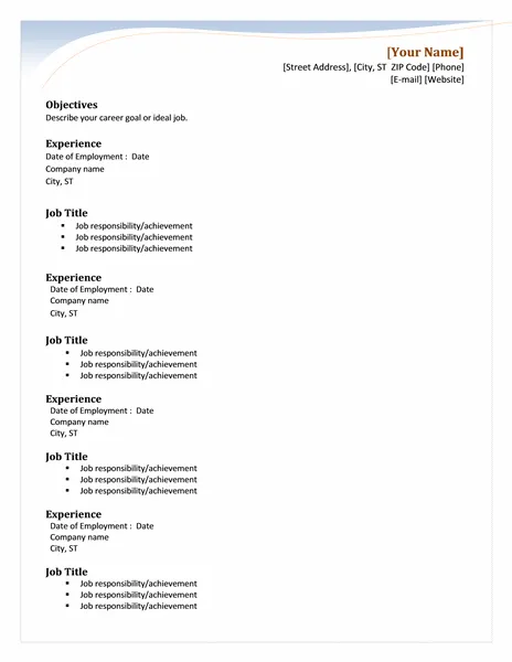 Job Resume Templates | Indus Appstore | Screenshot